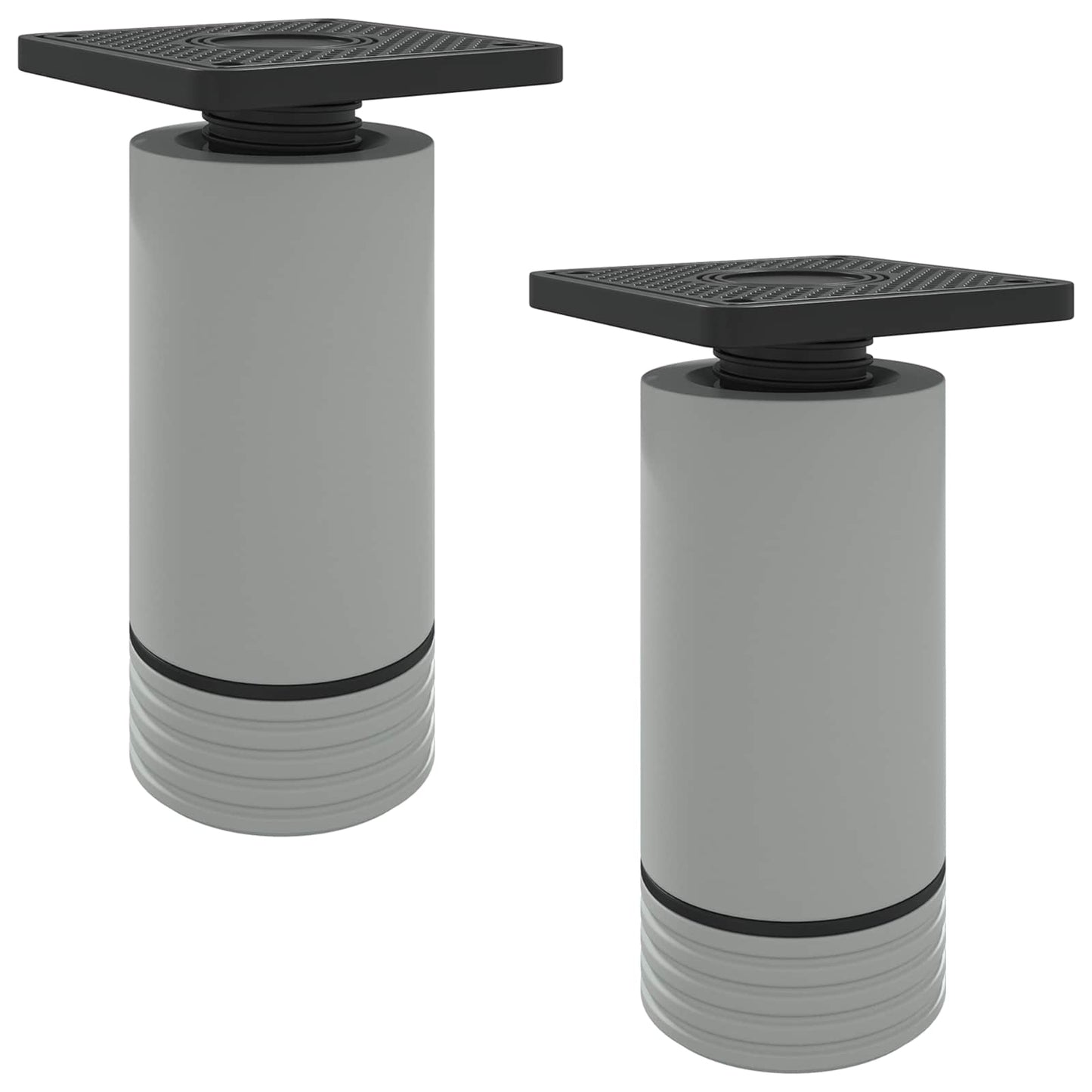 Bútor lábak Állítható 2 pcs Fehér 64 x 64 x 100 mm PP