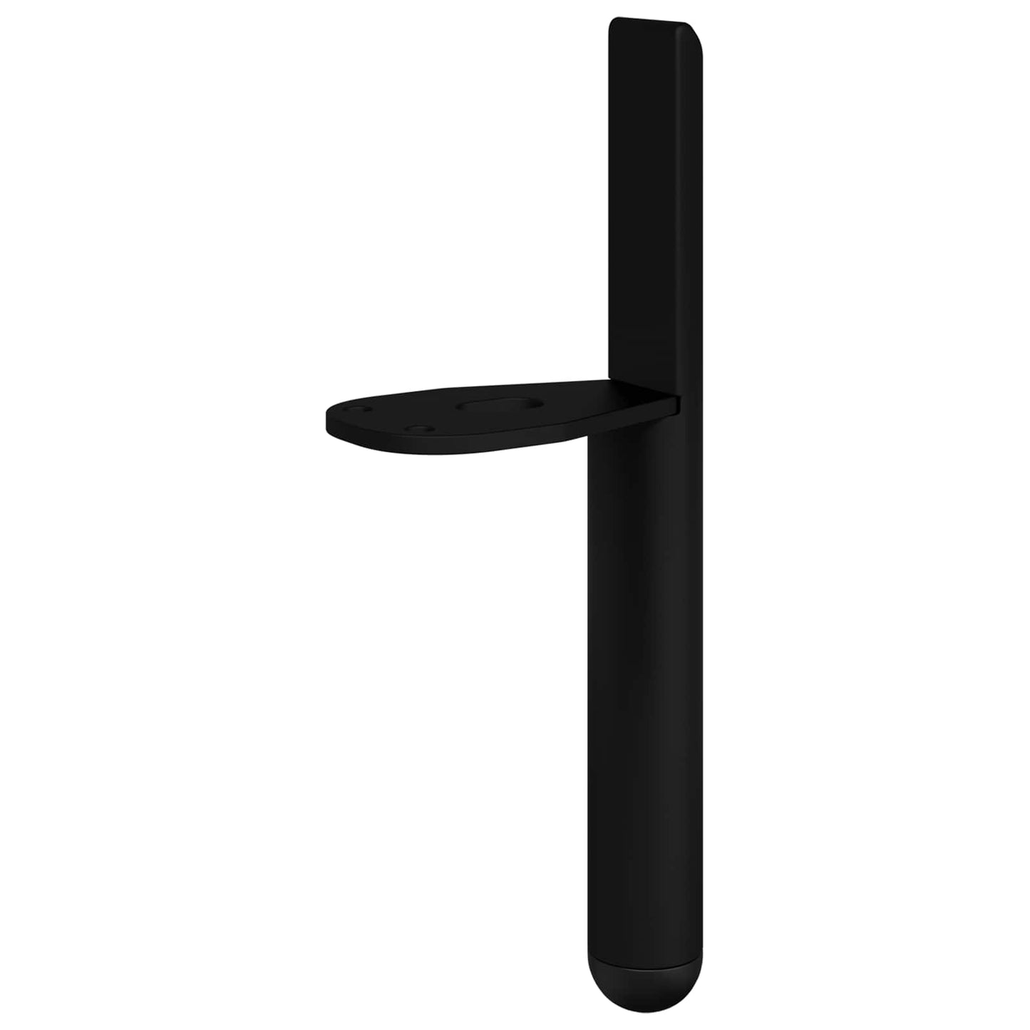 Bútor lábak 12 pcs Fekete 66 x 36 x 160 mm Vas