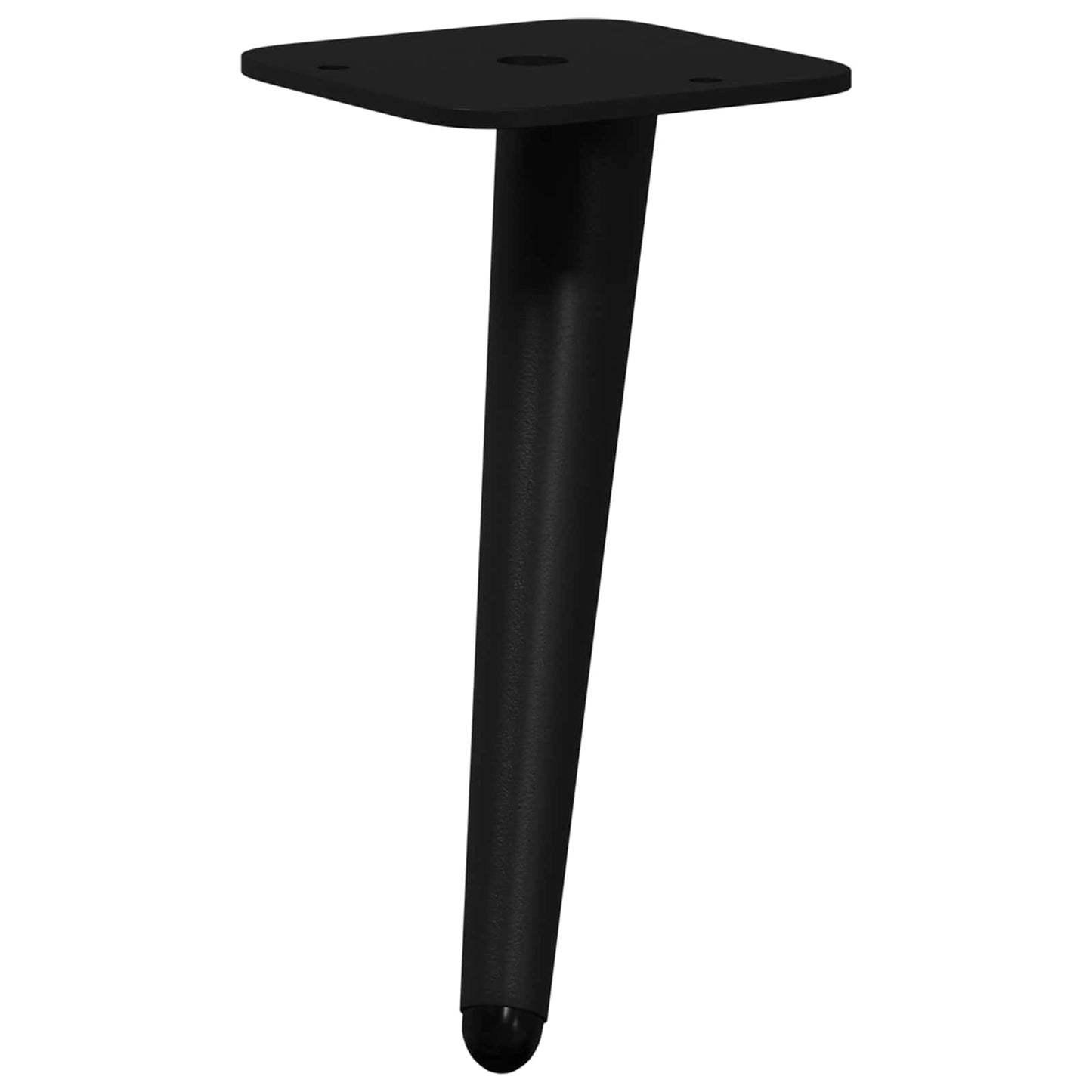 Álló Lábak 2 pcs Fekete 56 x 56 x 100 mm Vas