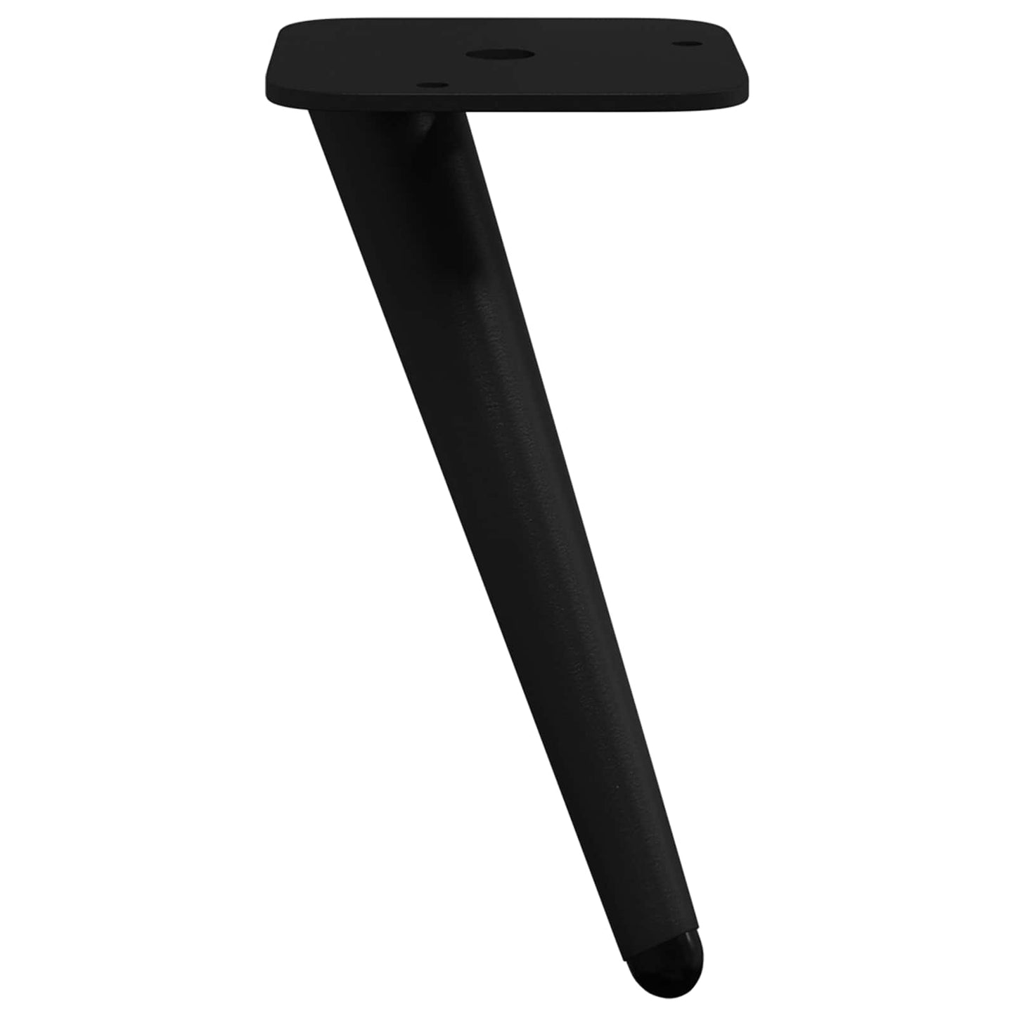 Álló Lábak 2 pcs Fekete 56 x 56 x 100 mm Vas