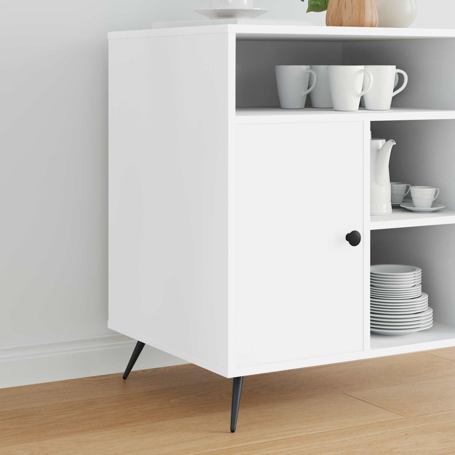 Álló Lábak 12 pcs Fekete 56 x 56 x 100 mm Vas