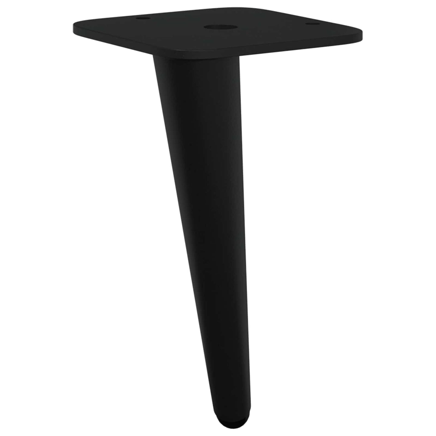 Álló Lábak 12 pcs Fekete 56 x 56 x 100 mm Vas