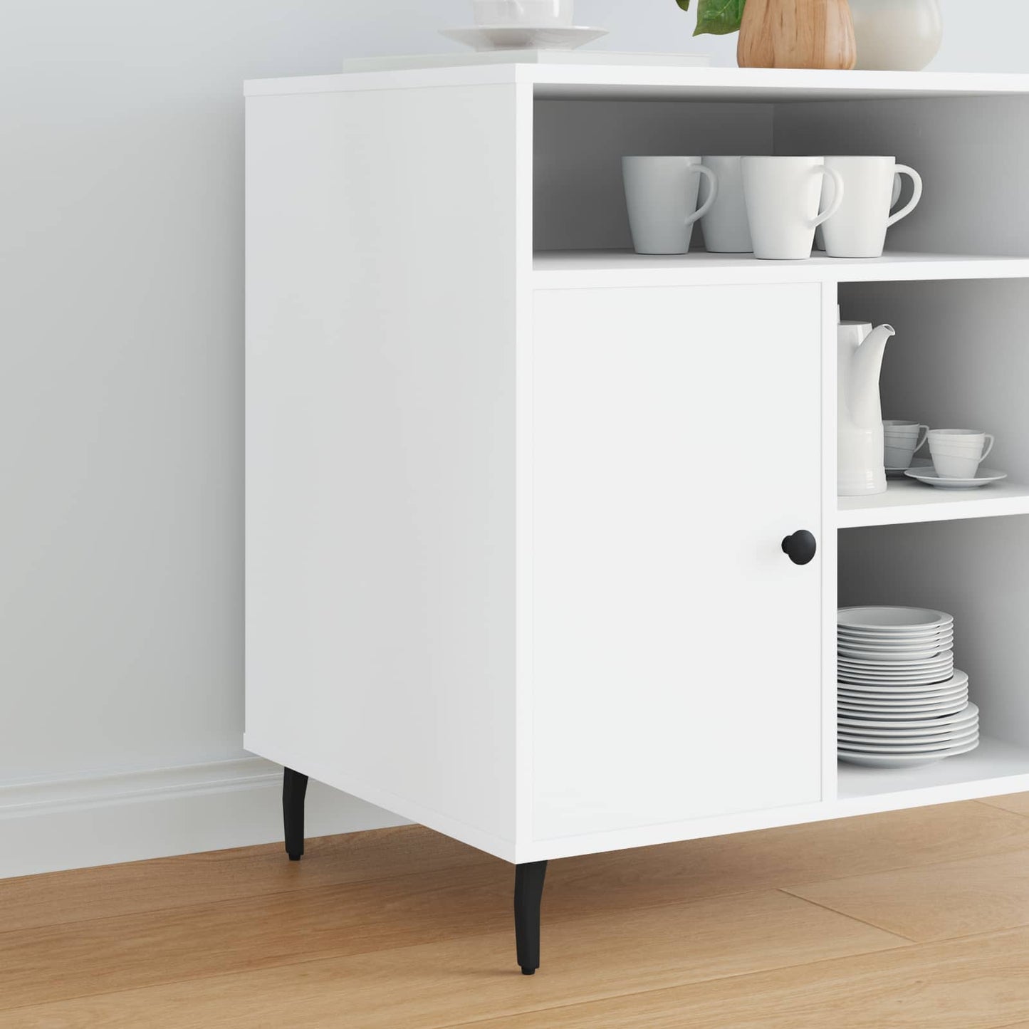 Álló Láb 12 pcs Fekete 40 x 40 x 100 mm Vas