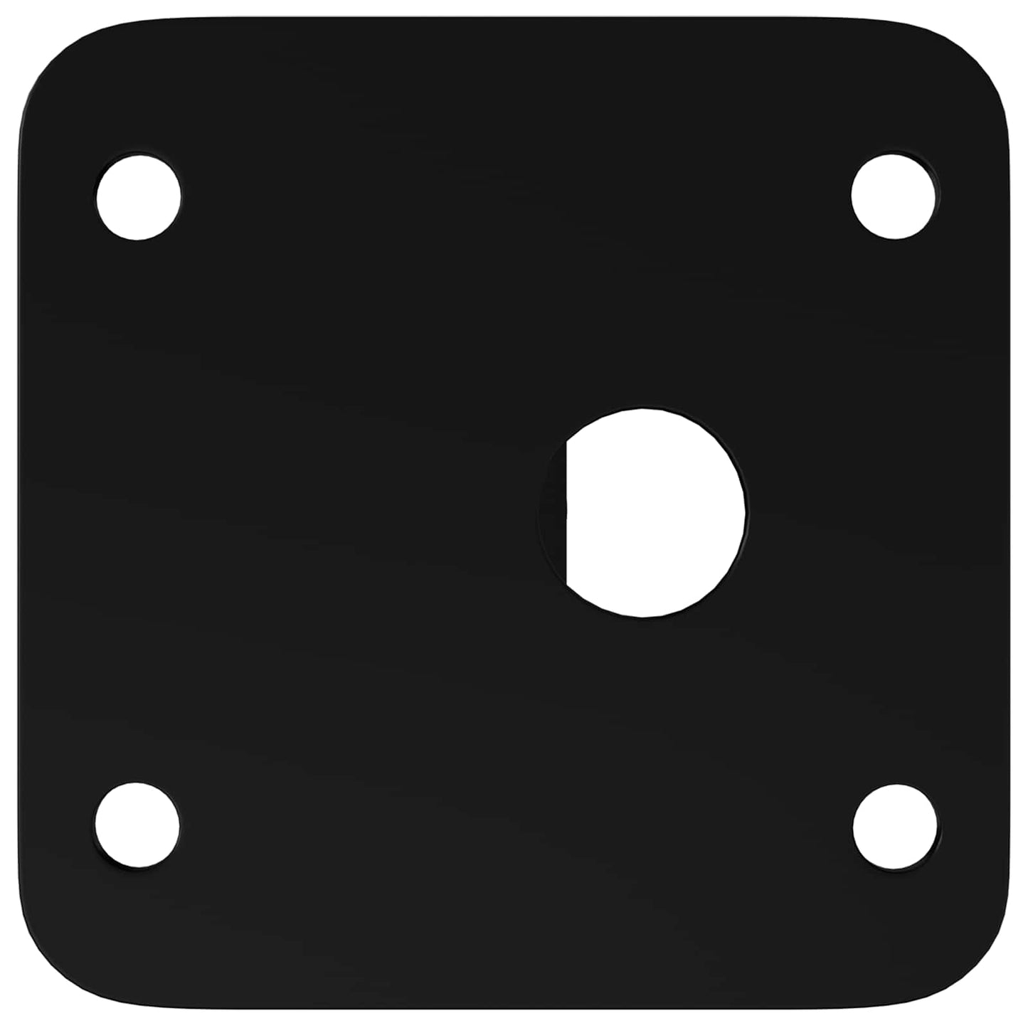 Álló Láb 12 pcs Fekete 40 x 40 x 100 mm Vas