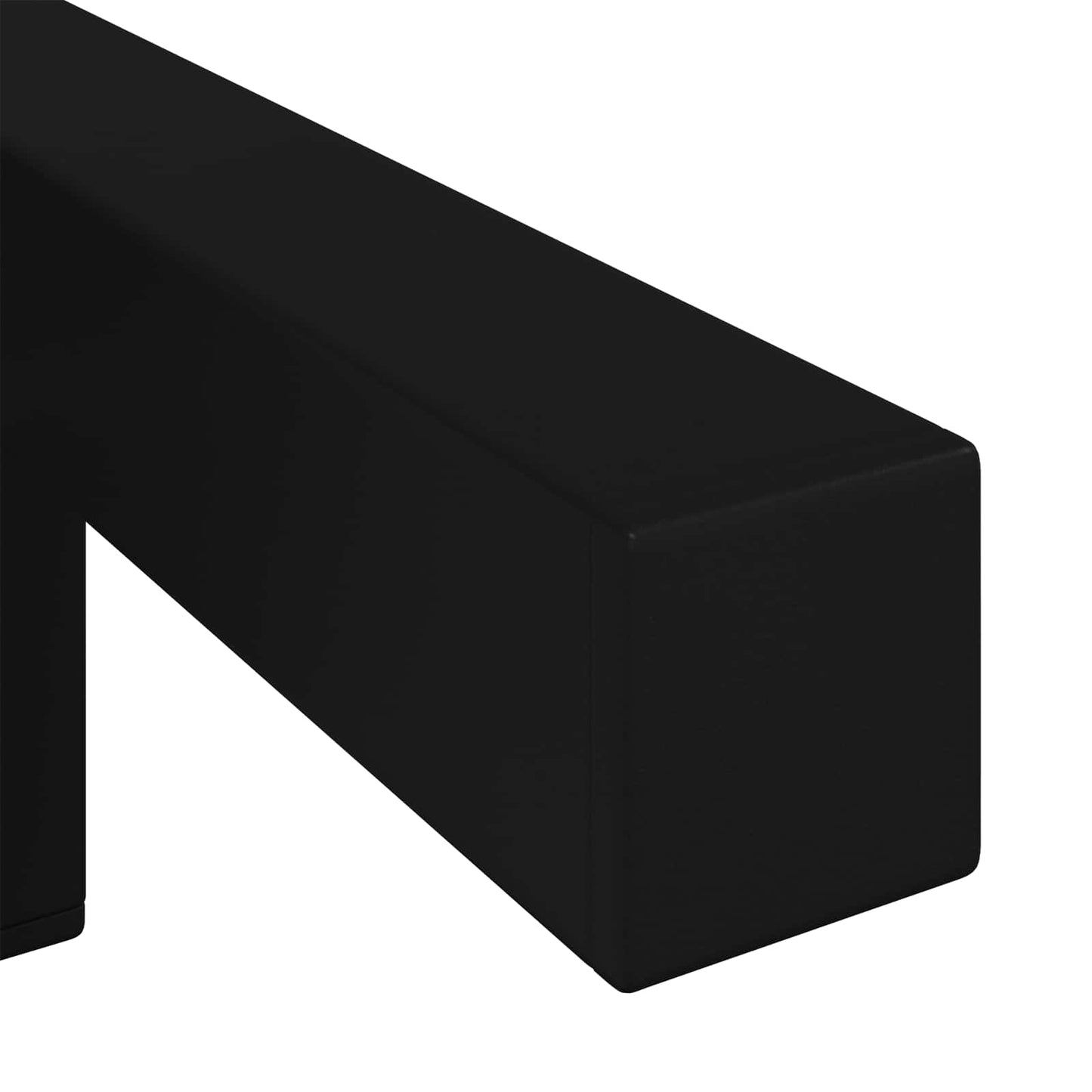 Álló Láb 2 pcs Fekete 57 x 57 x 100 mm Vas