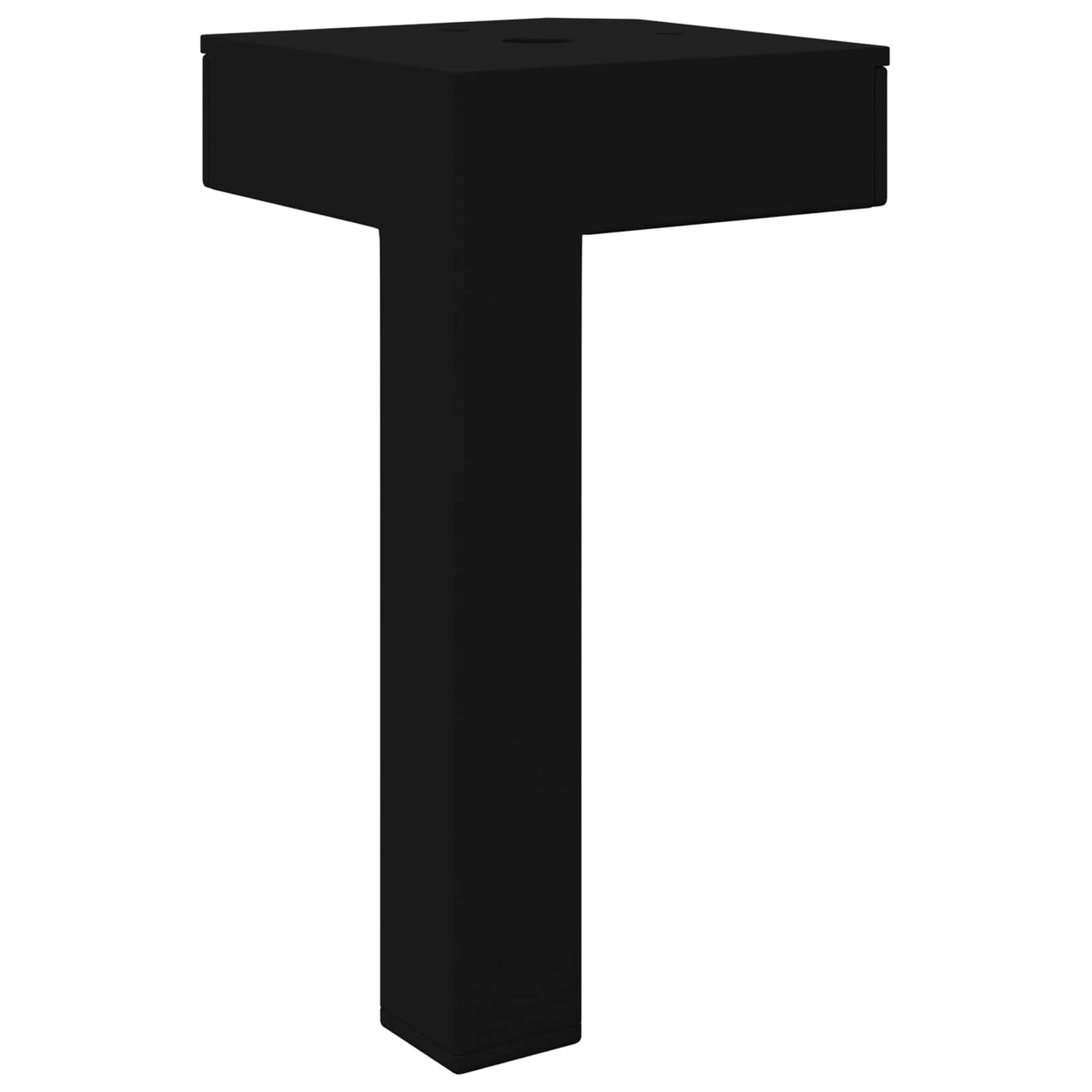 Álló Láb 2 pcs Fekete 57 x 57 x 100 mm Vas