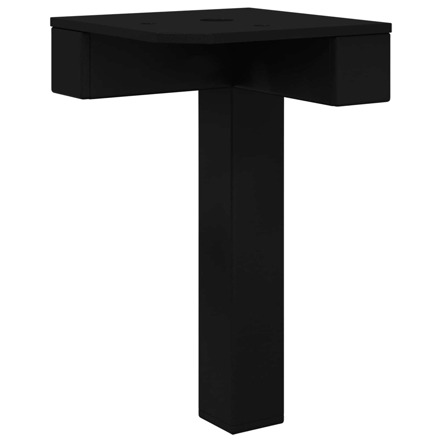 Álló Láb 2 pcs Fekete 57 x 57 x 100 mm Vas