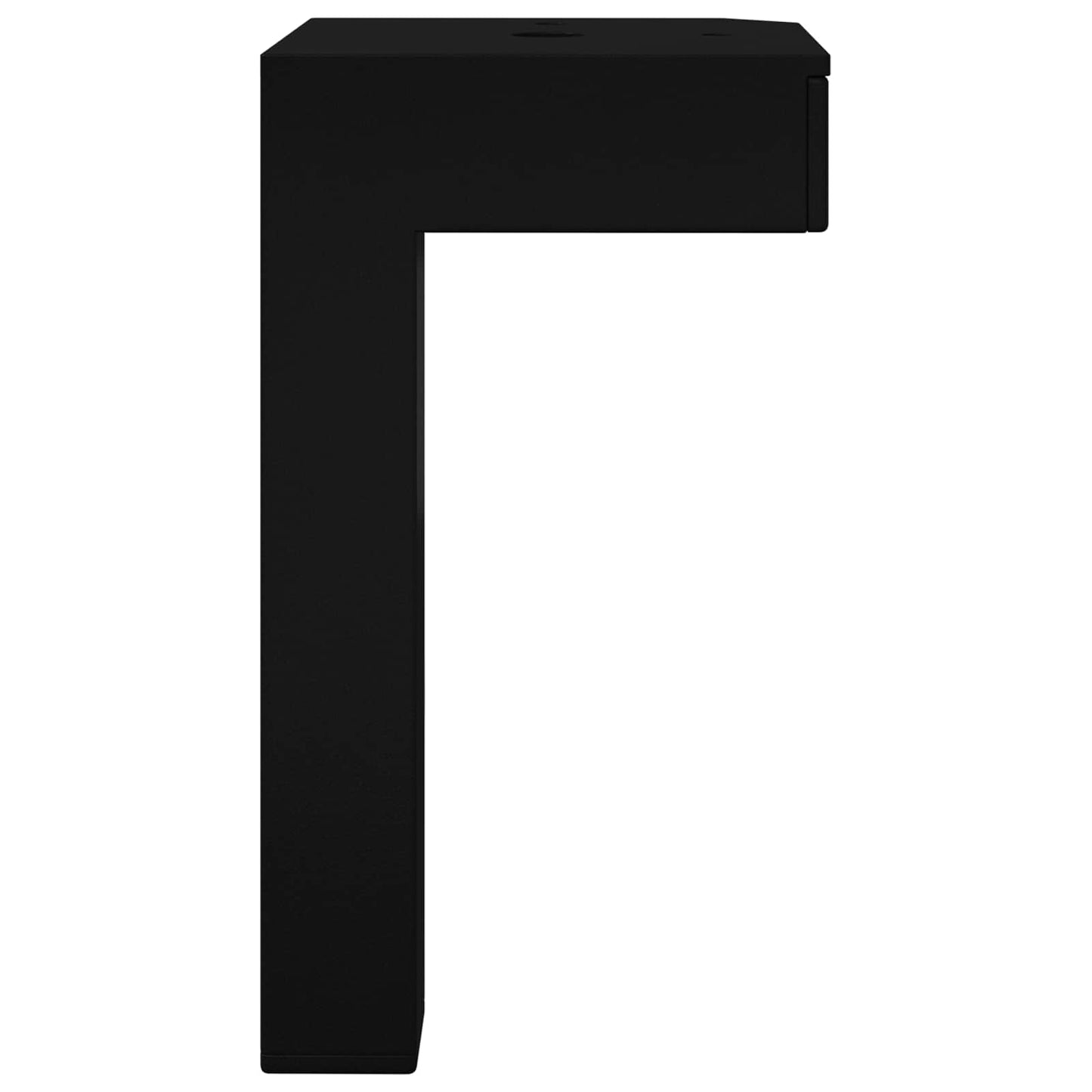 Álló Láb 12 pcs Fekete 57 x 57 x 100 mm Vas