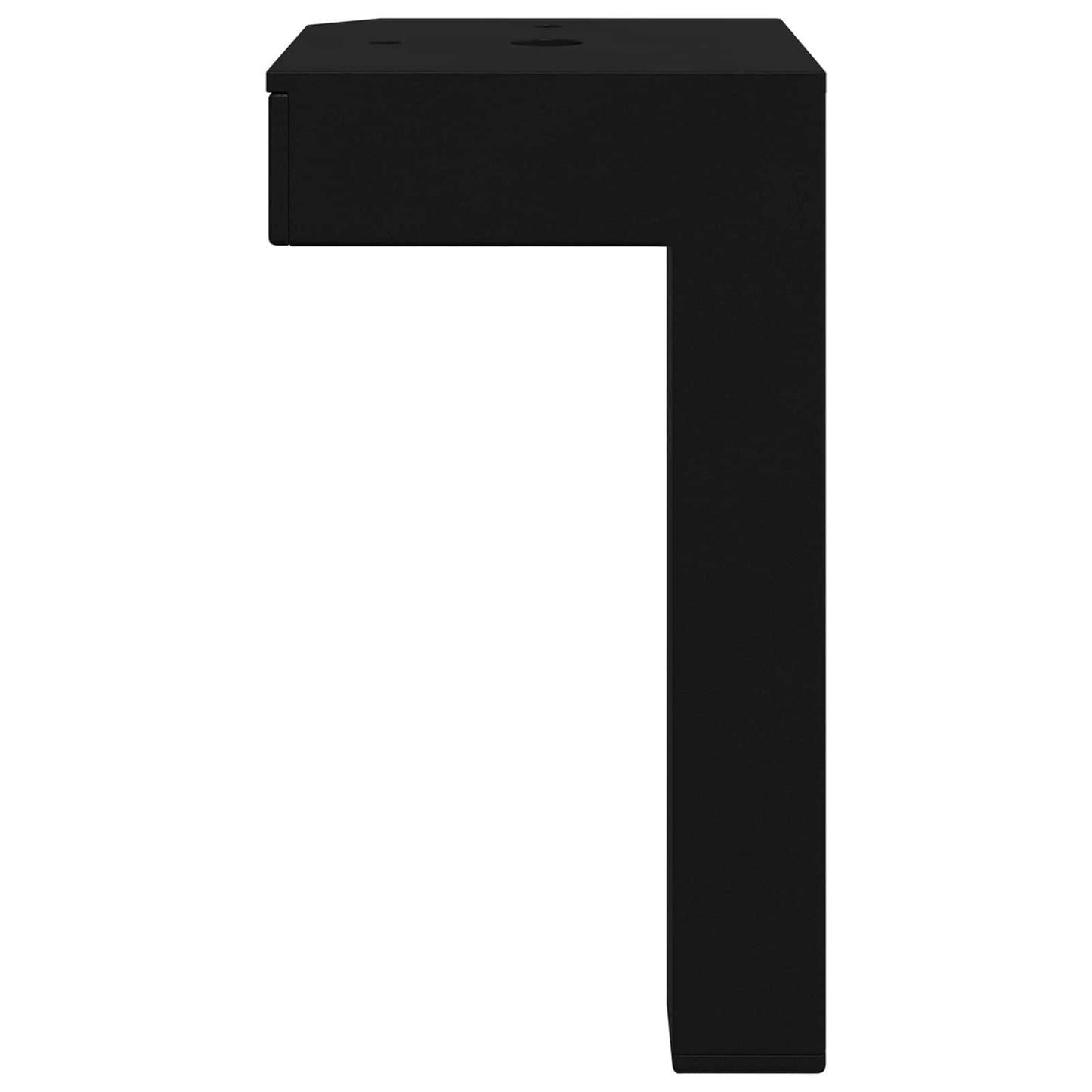 Álló Láb 12 pcs Fekete 57 x 57 x 100 mm Vas