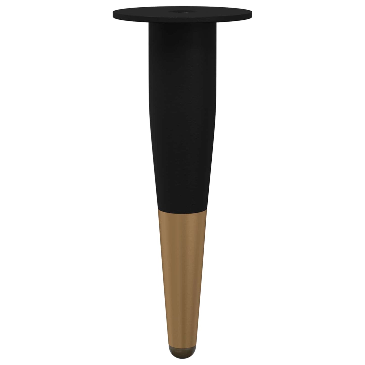Bútor lábak 2 pcs Fekete és Arany Ø 40 x 98 mm Vas