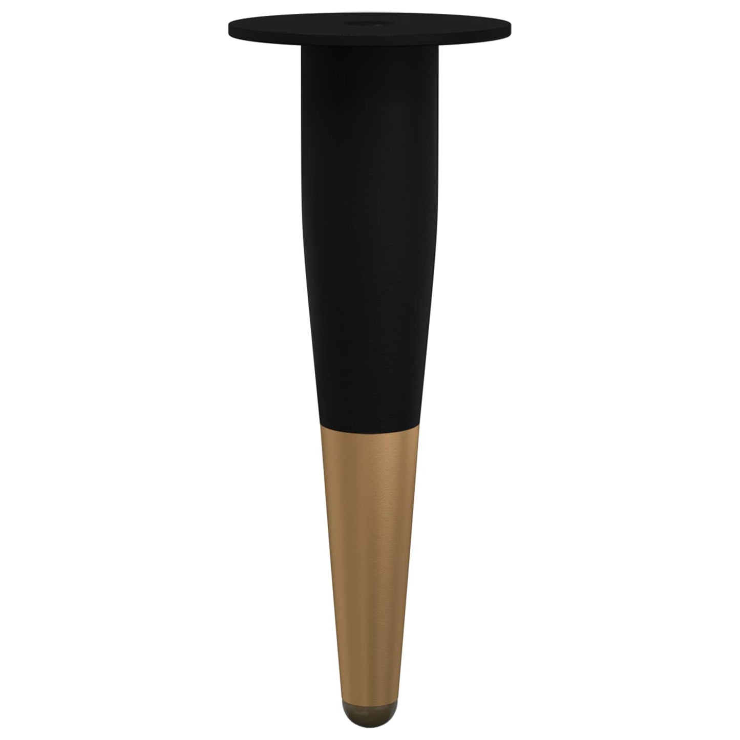 Bútor lábak 2 pcs Fekete és Arany Ø 40 x 98 mm Vas