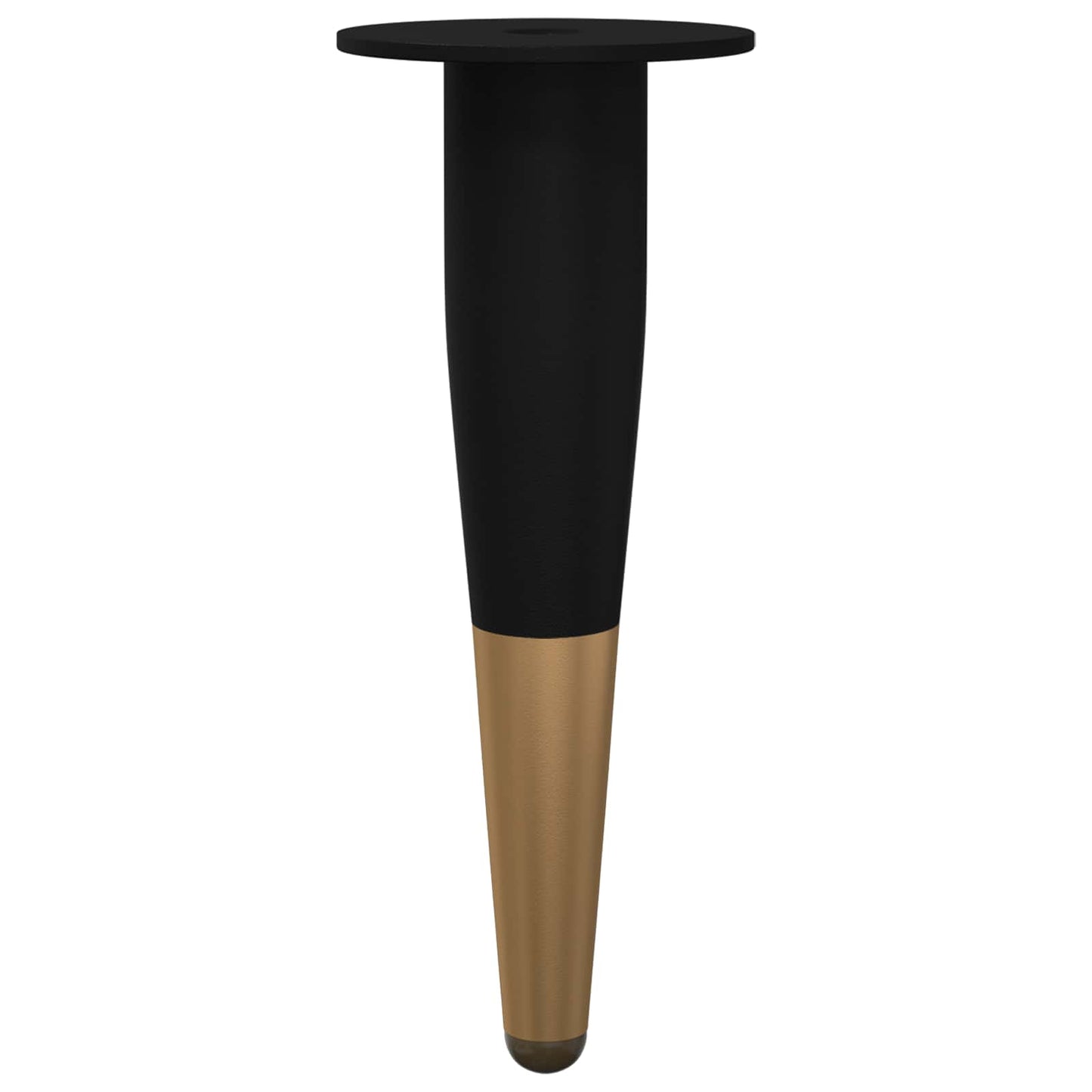 Bútor lábak 2 pcs Fekete és Arany Ø 40 x 98 mm Vas