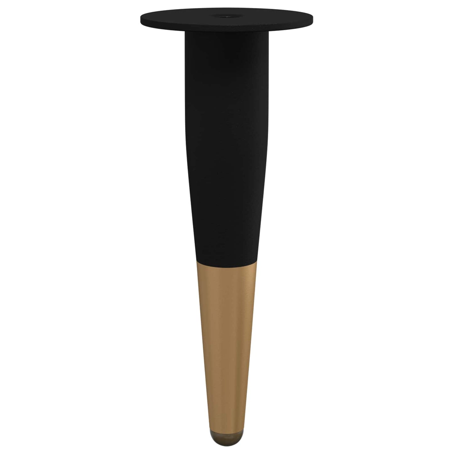 Bútor lábak 2 pcs Fekete és Arany Ø 40 x 98 mm Vas