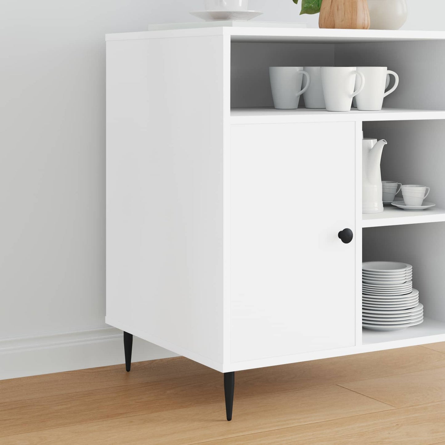 Bútor lábak 2 pcs Fekete Ø 40 x 98 mm Vas