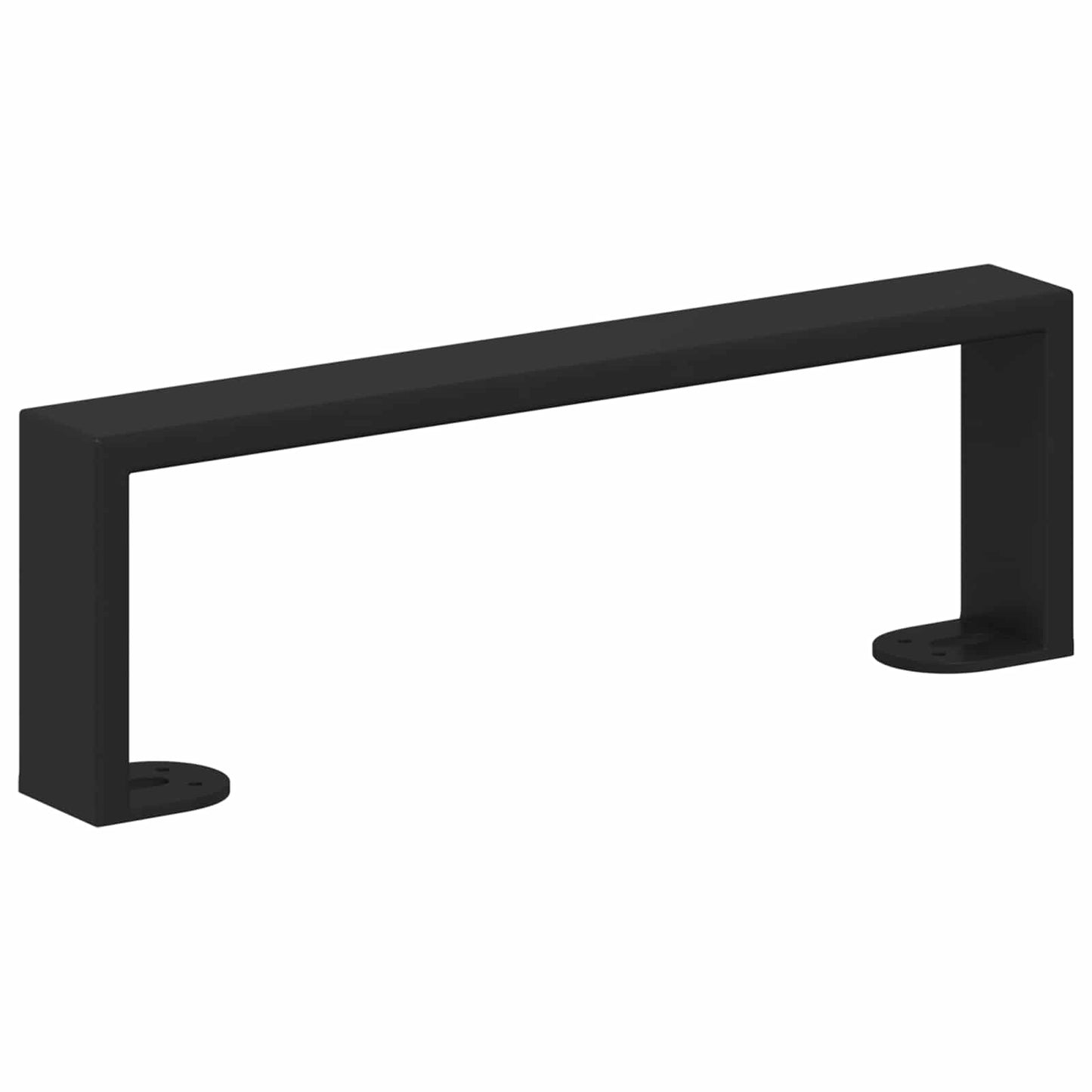 Bútor lábak 12 pcs Fekete 311 x 40,5 x 100 mm Vas