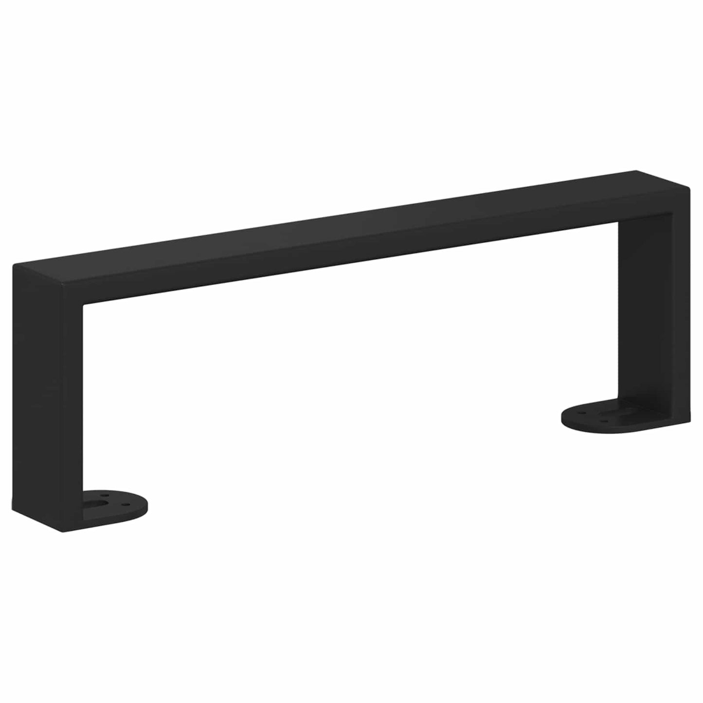 Bútor lábak 12 pcs Fekete 311 x 40,5 x 100 mm Vas