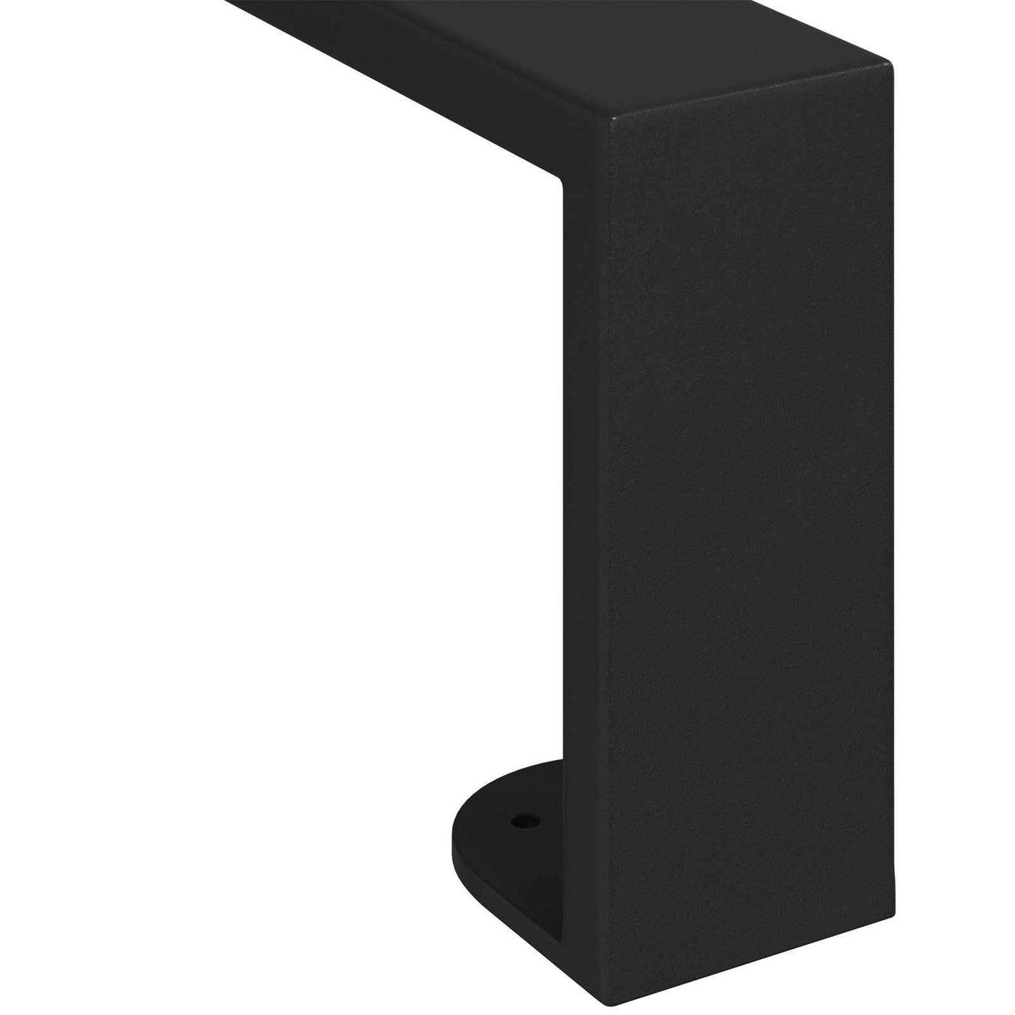 Bútor lábak 2 pcs Fekete 546 x 40,5 x 100 mm Vas