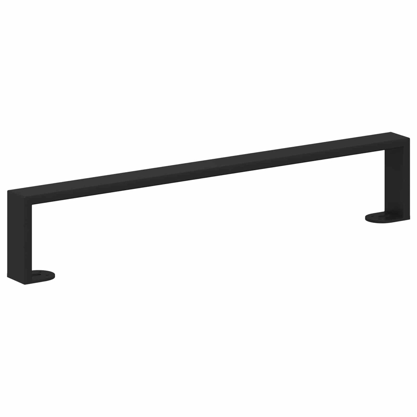 Bútor lábak 2 pcs Fekete 546 x 40,5 x 100 mm Vas