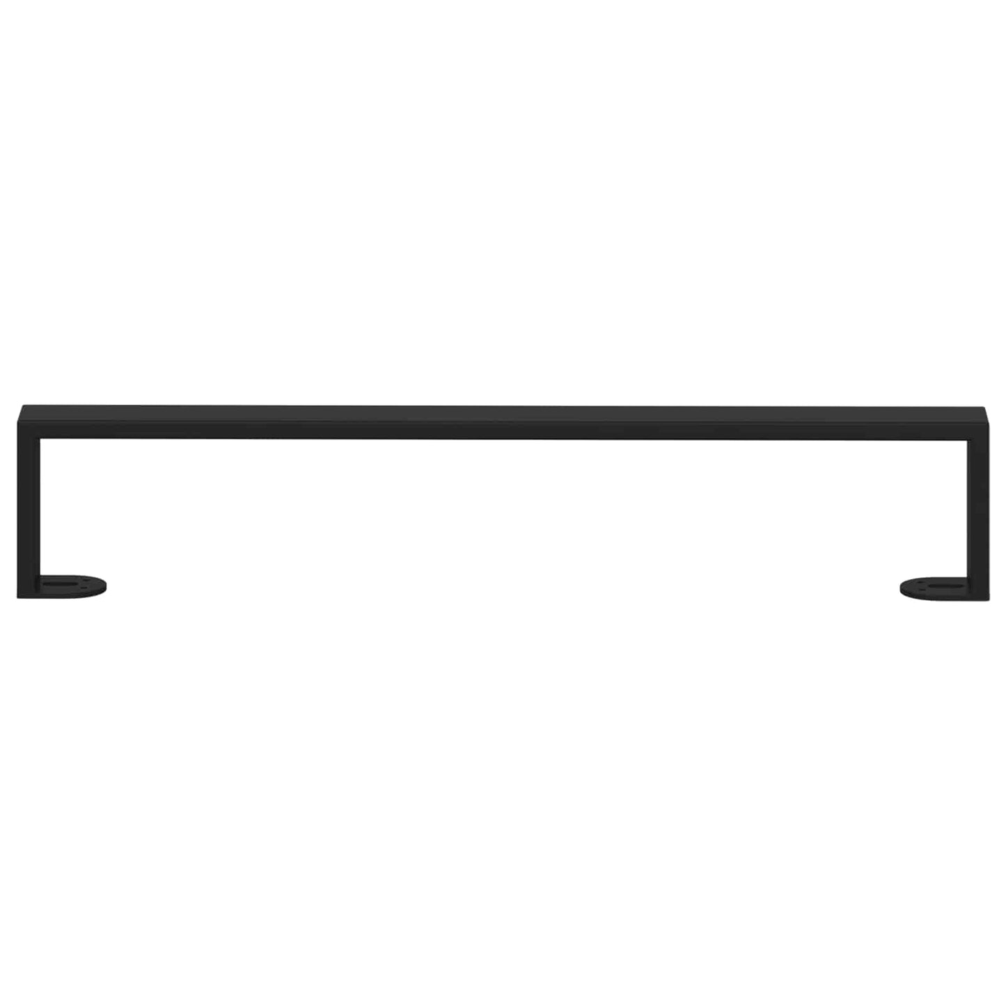 Bútor lábak 2 pcs Fekete 546 x 40,5 x 100 mm Vas