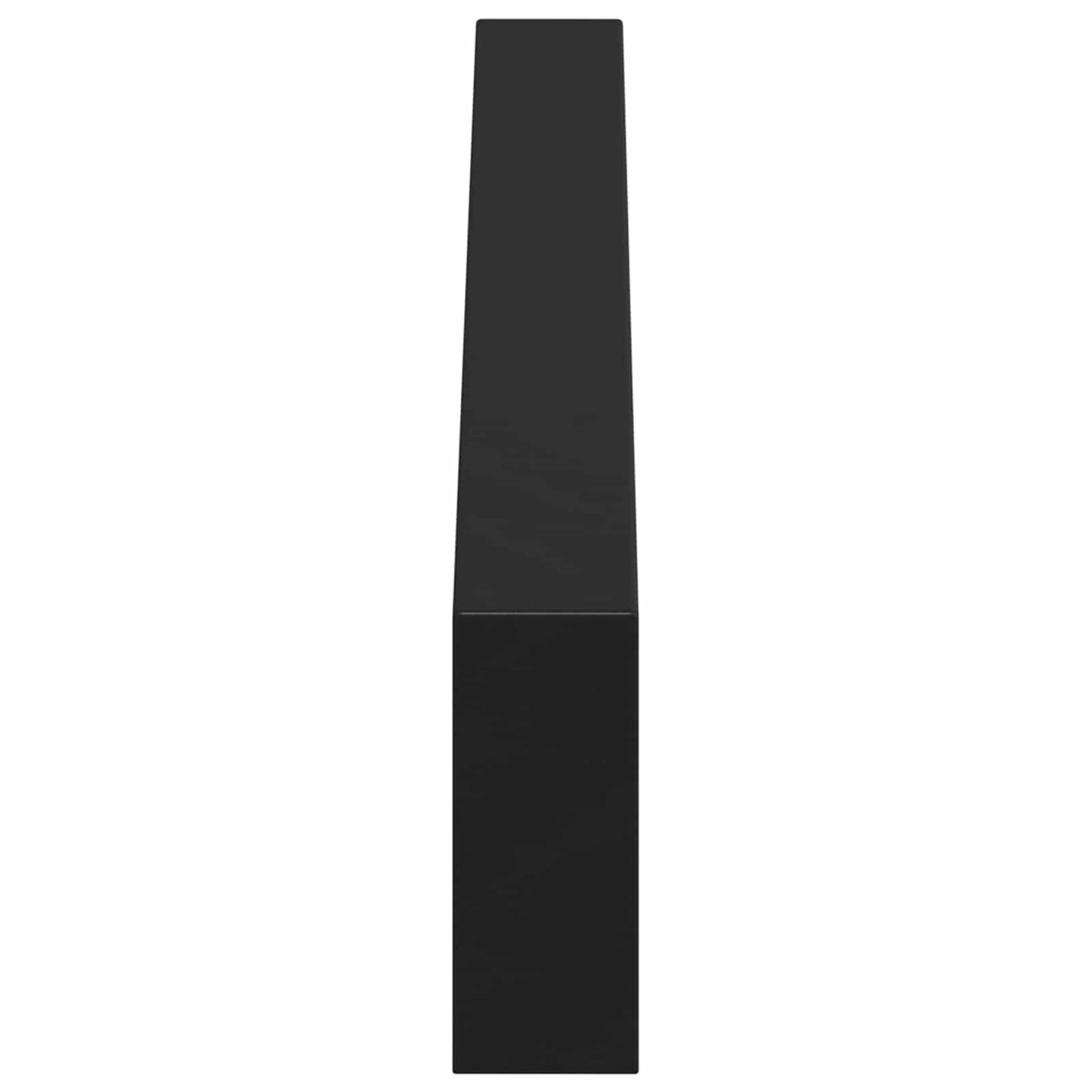 Bútor lábak 2 pcs Fekete 546 x 40,5 x 100 mm Vas