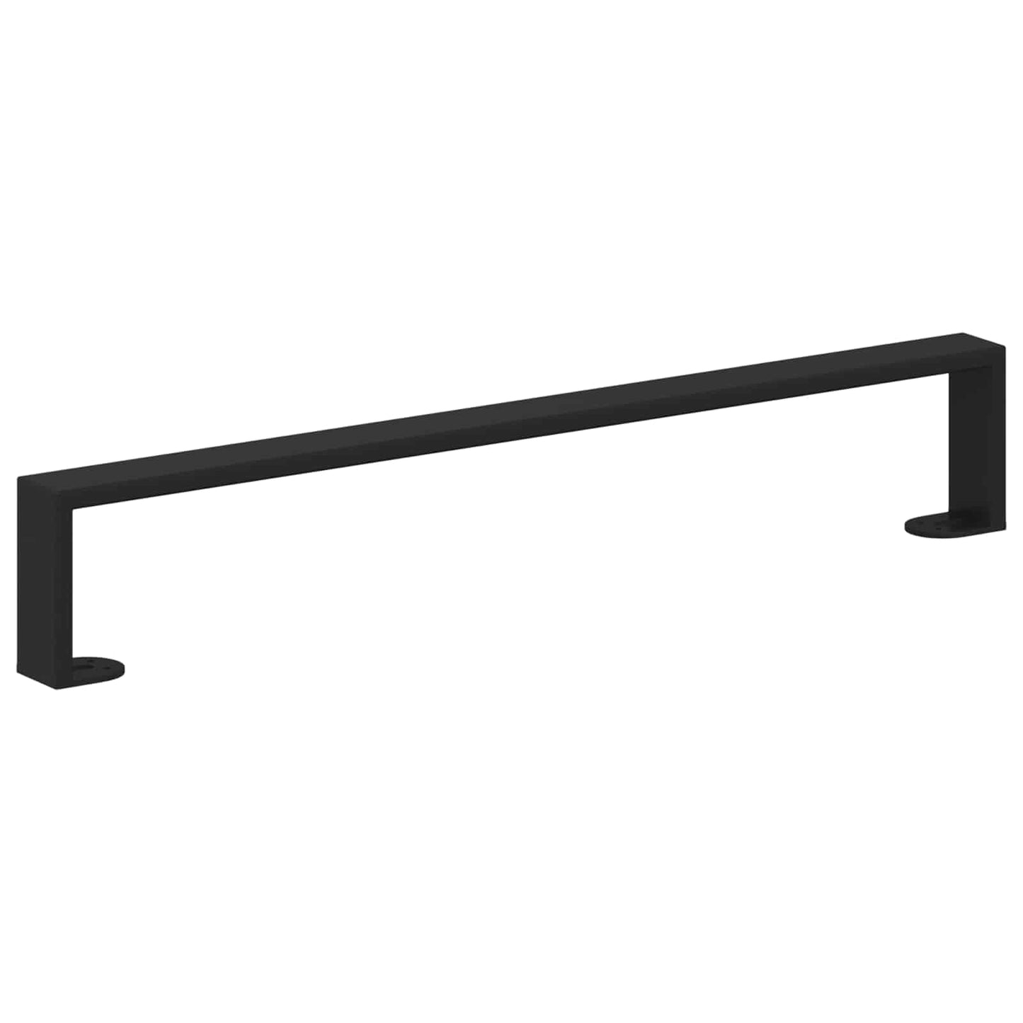 Bútor lábak 2 pcs Fekete 596 x 40,5 x 100 mm Vas