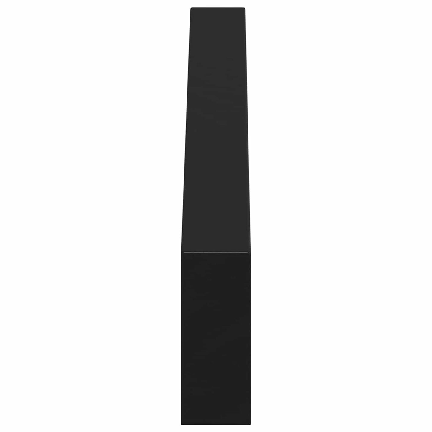 Bútor lábak 2 pcs Fekete 596 x 40,5 x 100 mm Vas