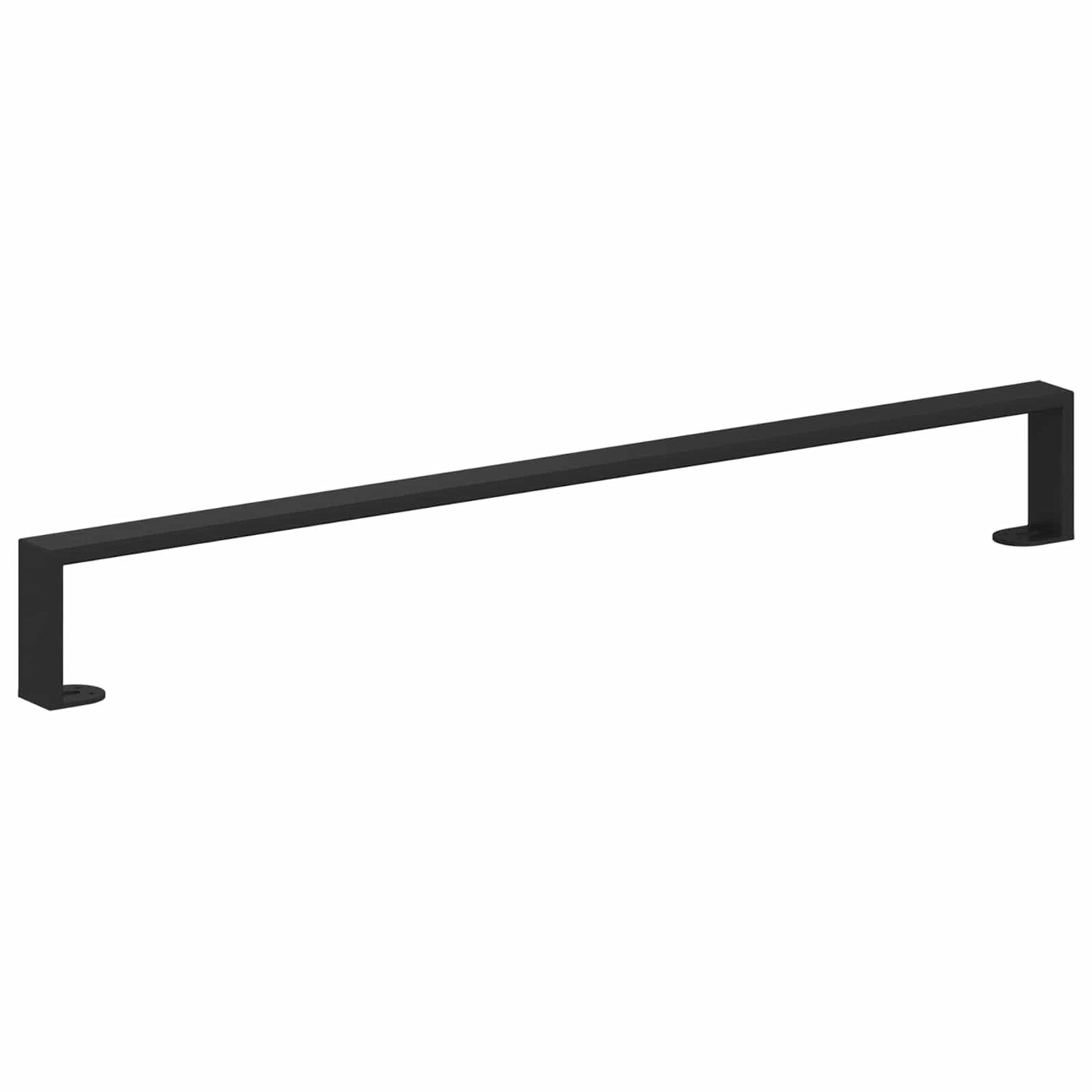 Bútor lábak 12 pcs Fekete 796 x 40,5 x 100 mm Vas