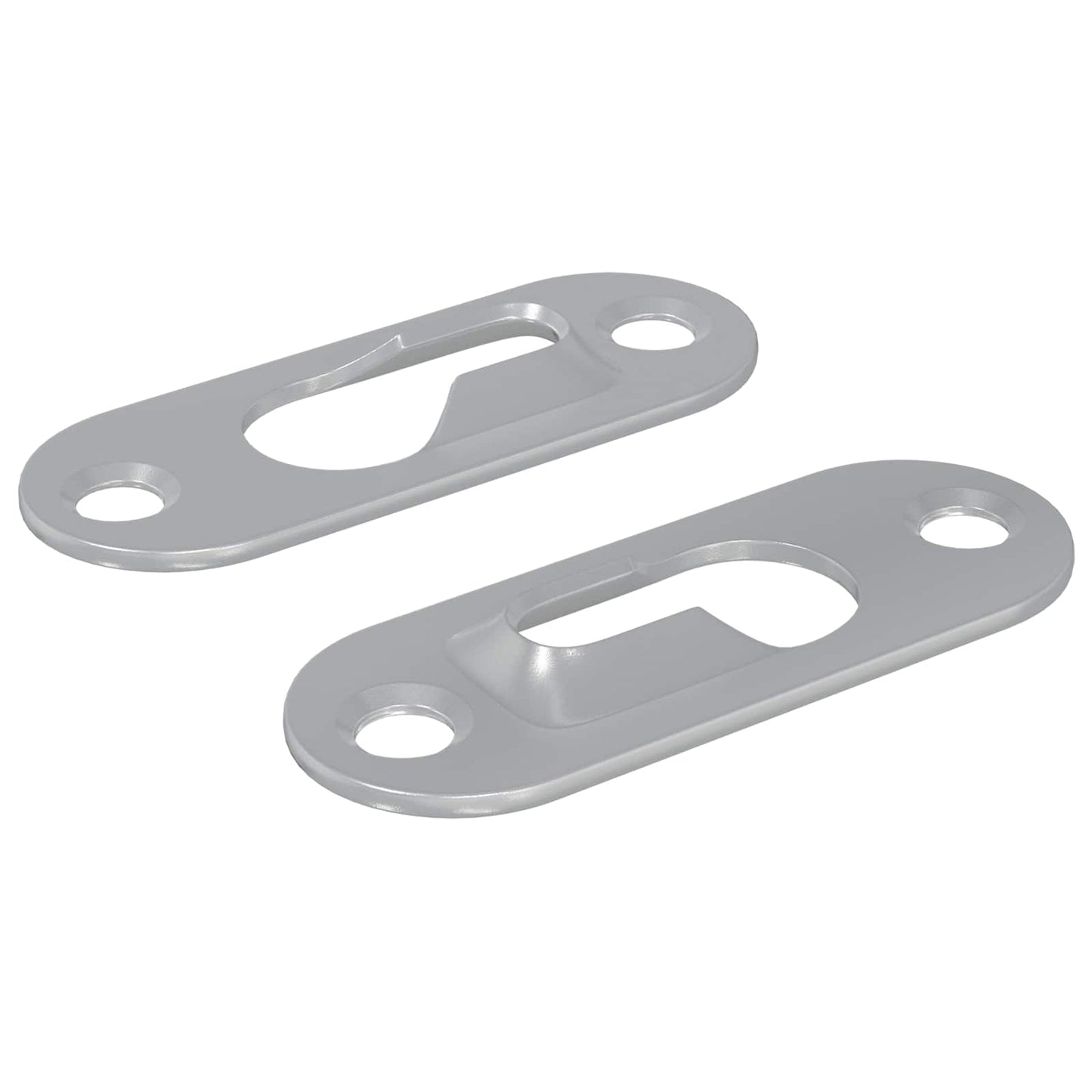 Kulcslyuk Akasztó 2 pcs Ezüst 45 x 16 x 3.5 mm Vas