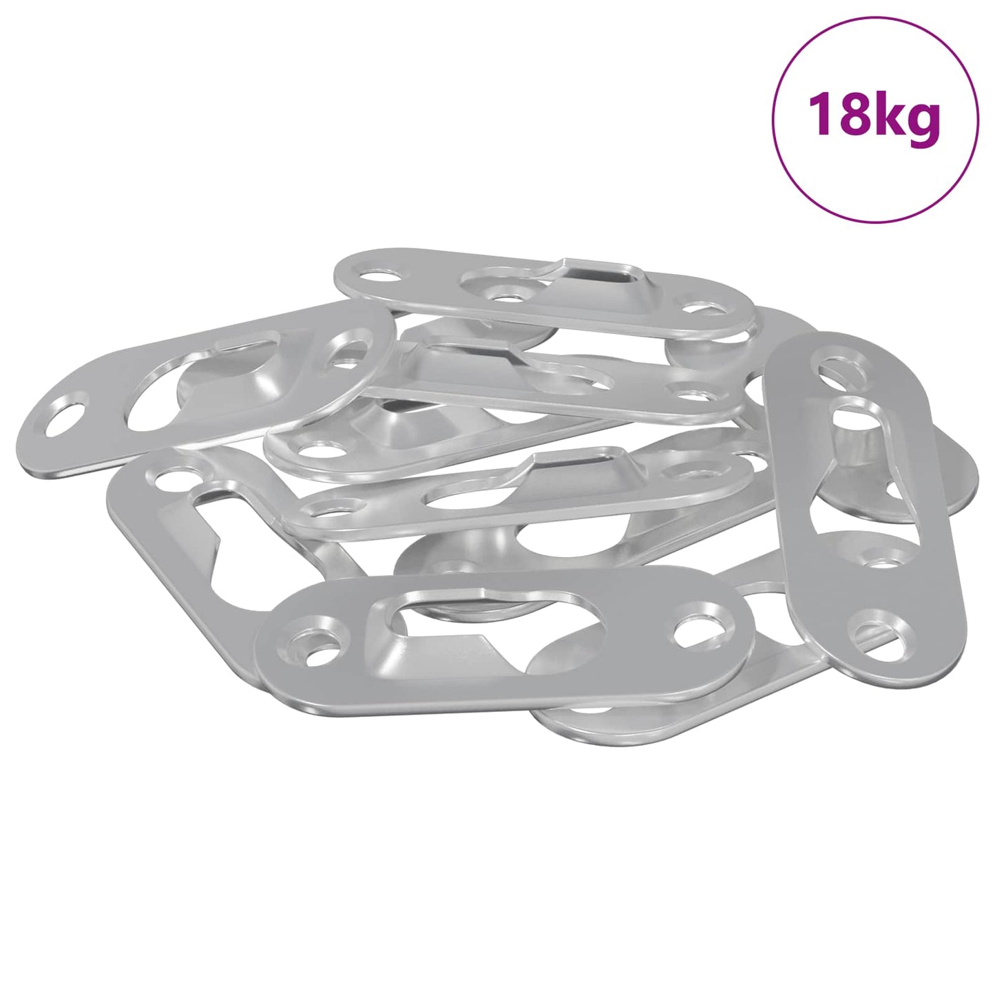 Kulcslyuk Akasztó 3673 pcs Ezüst 45 x 16 x 3.5 mm Vas