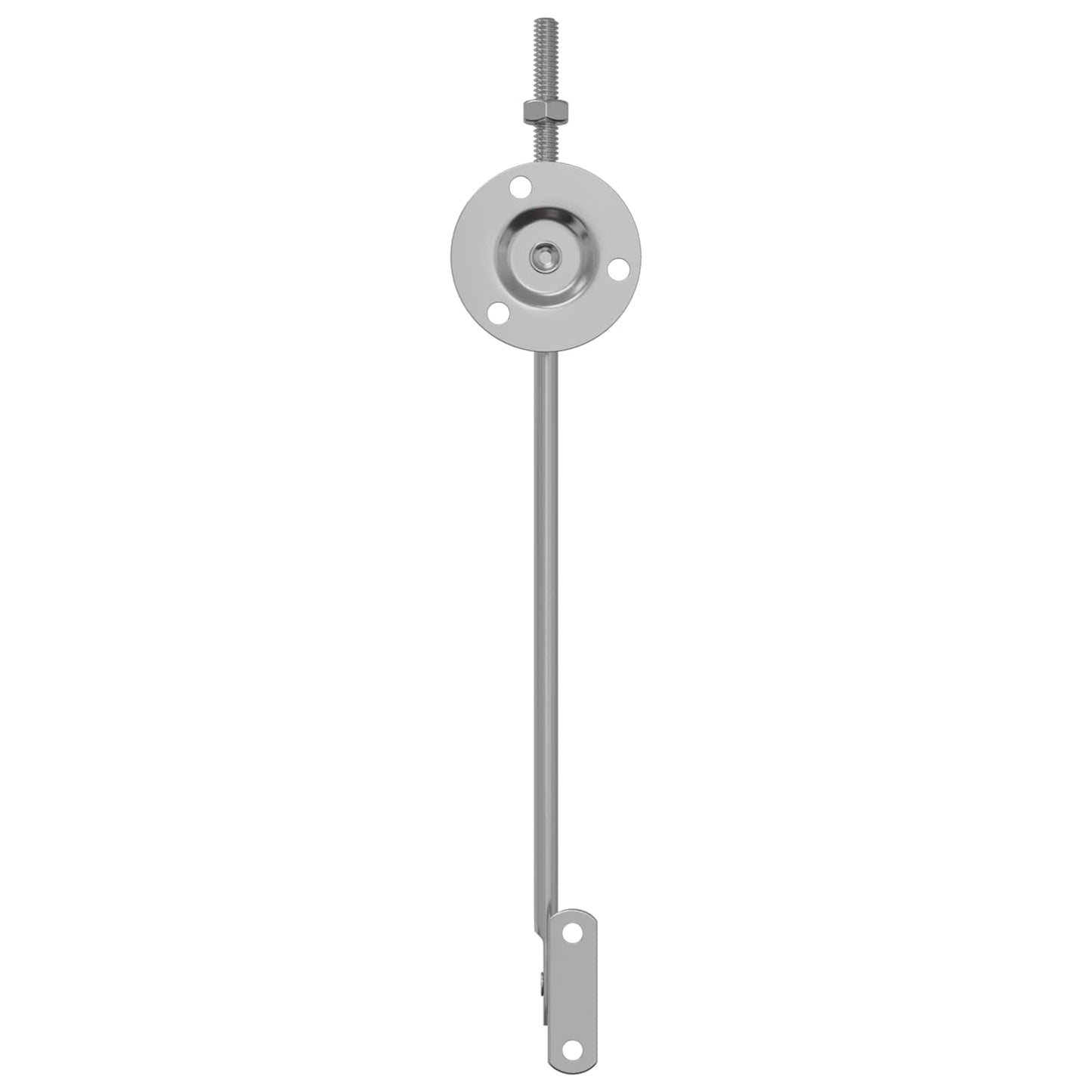 Fedél Támogató Zsanér 2 pcs Ezüst 194 x 36 x 18 mm Vas