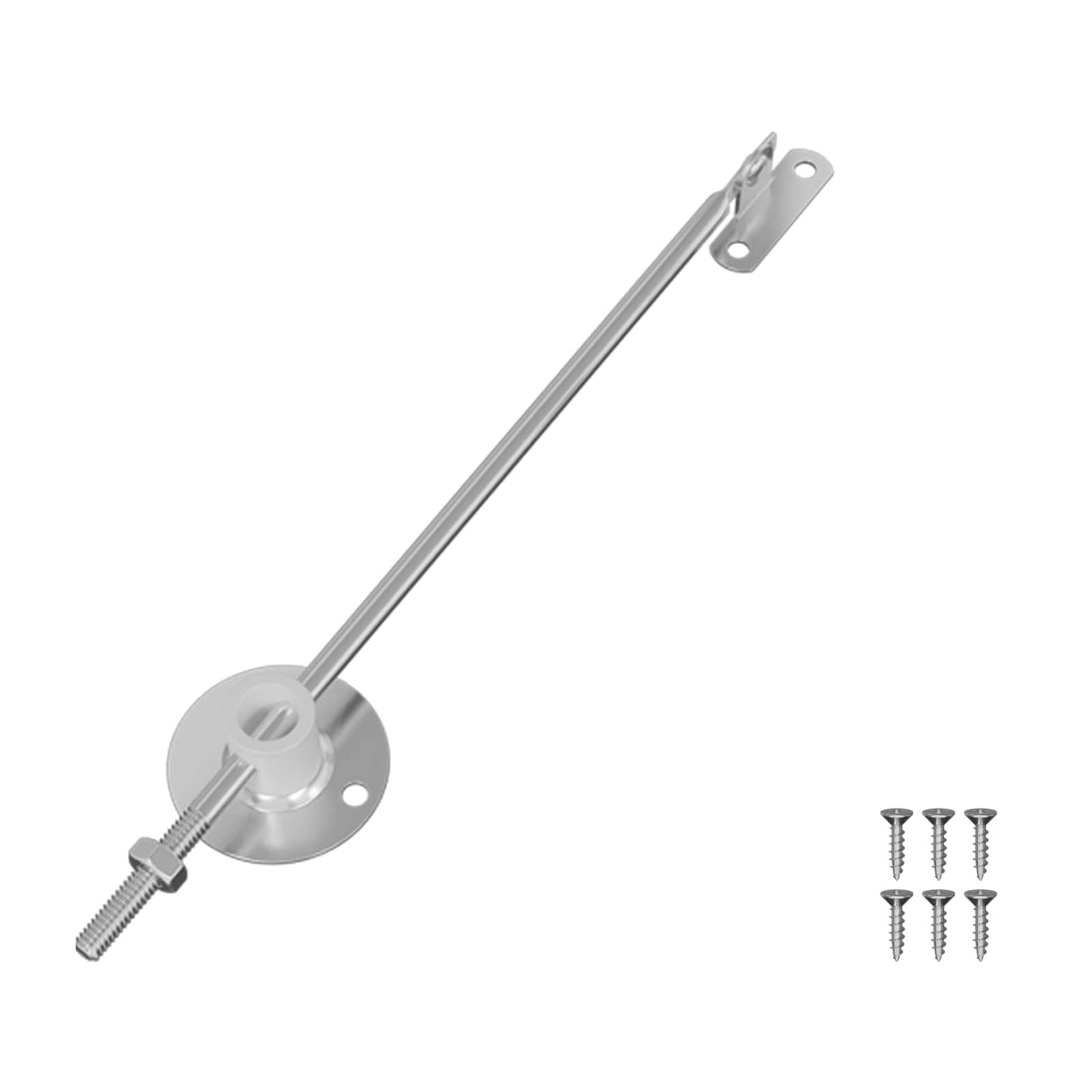 Fedél Támogató Zsanér 12 pcs Ezüst 194 x 36 x 18 mm Vas
