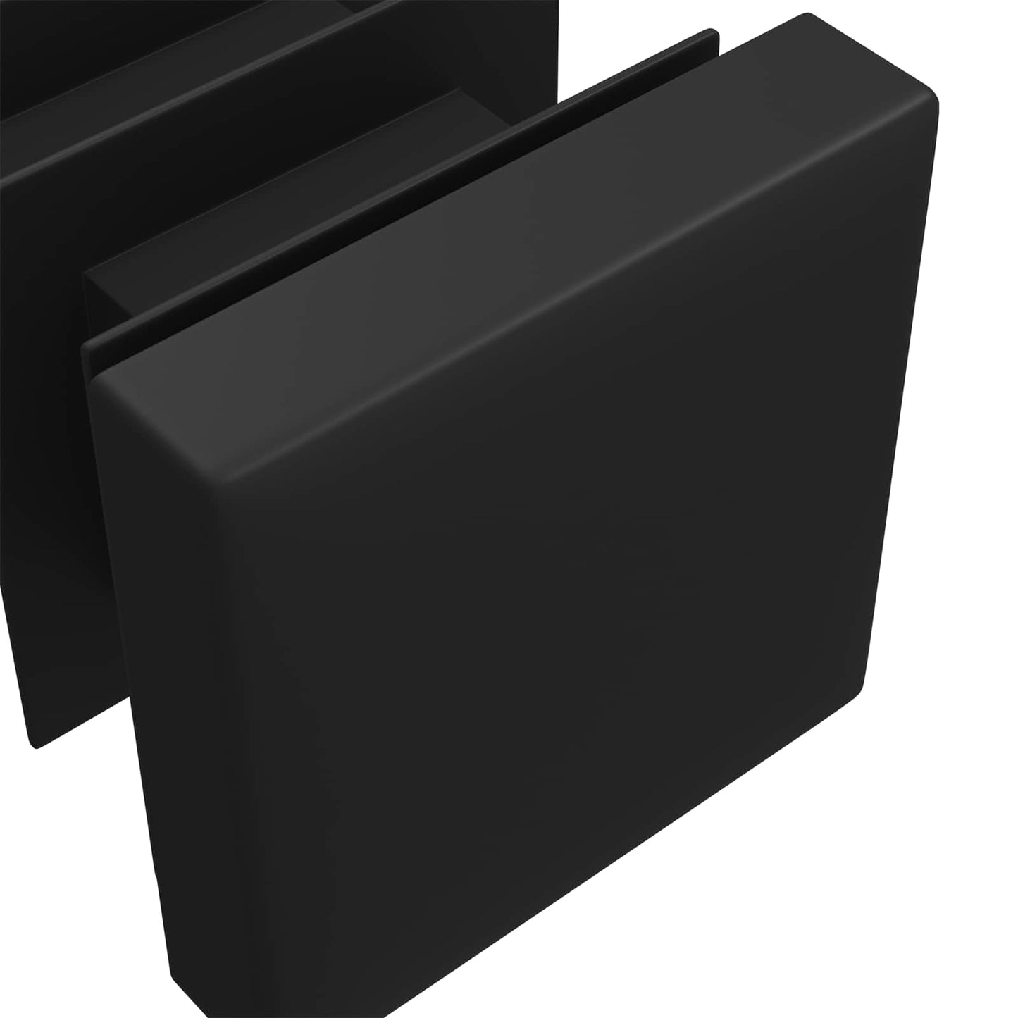 Végsapkák 12 pcs Fekete 15 x 15 x 15 mm PP