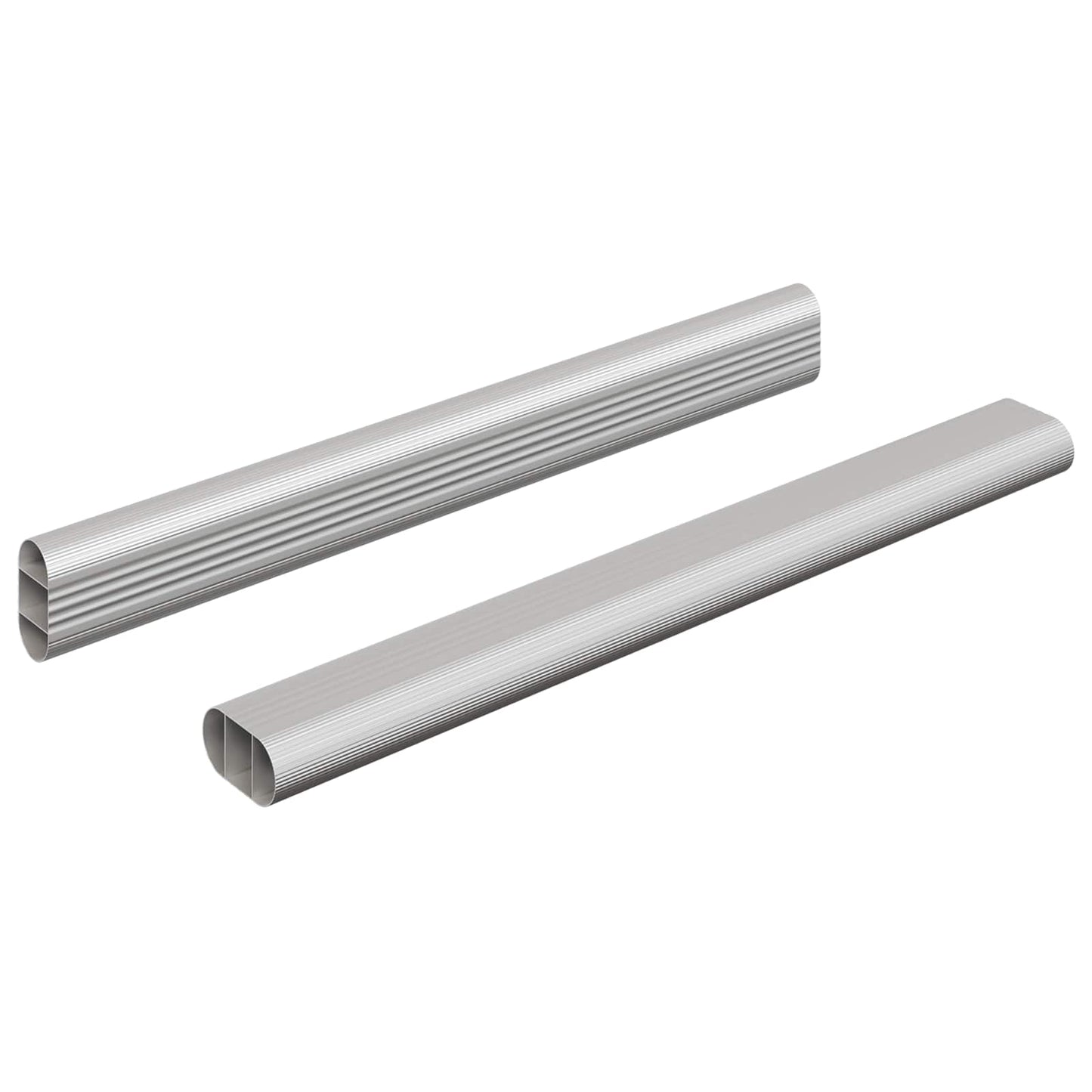 Szekrény rúd 2 pcs Ezüst 264 x 15 x 29 mm Alumínium ötvözet