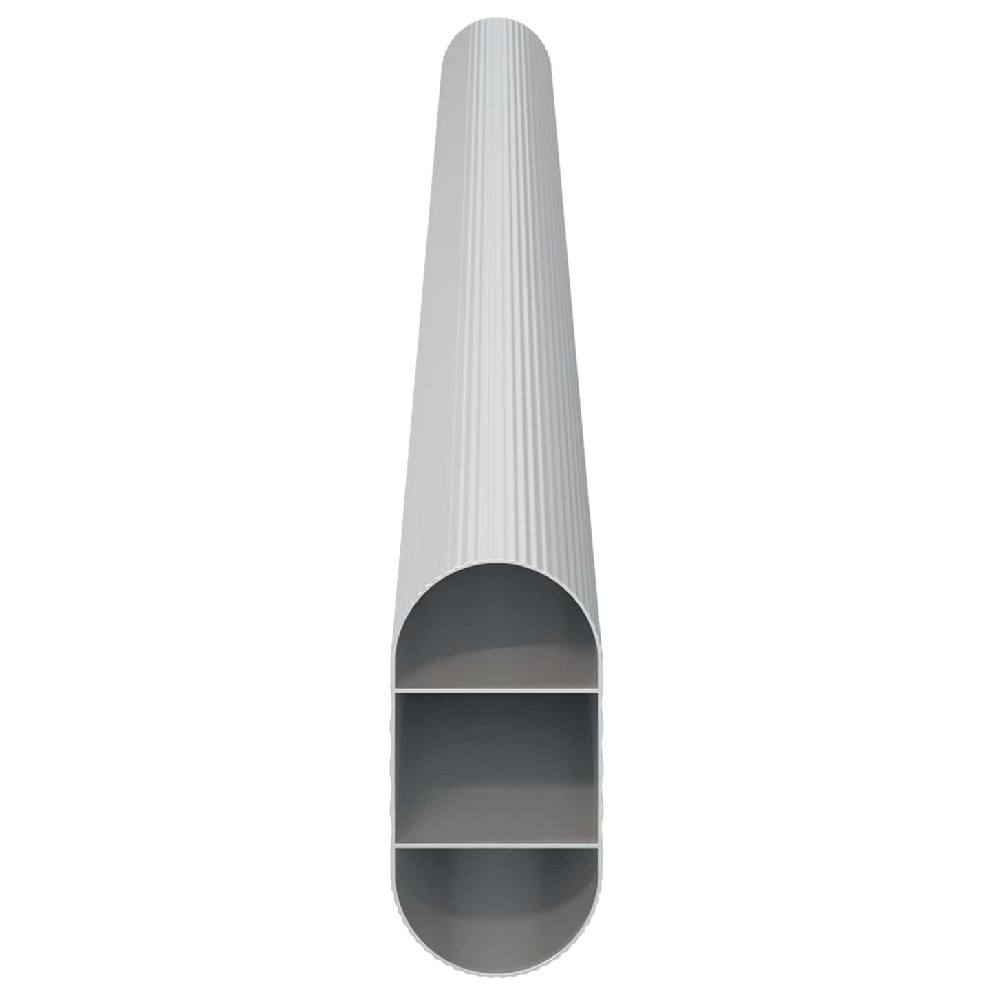 Szekrény rúd 12 pcs Ezüst 264 x 15 x 29 mm Alumínium ötvözet