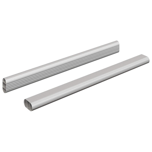 Szekrény rúd 2 db Ezüst 316 x 15 x 29 mm Alumínium ötvözet