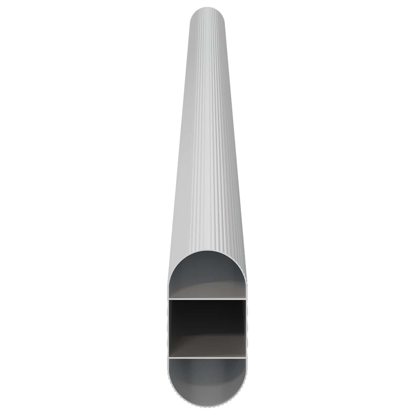 Szekrény rúd 12 pcs Ezüst 371,5 x 15 x 29 mm Alumínium ötvözet