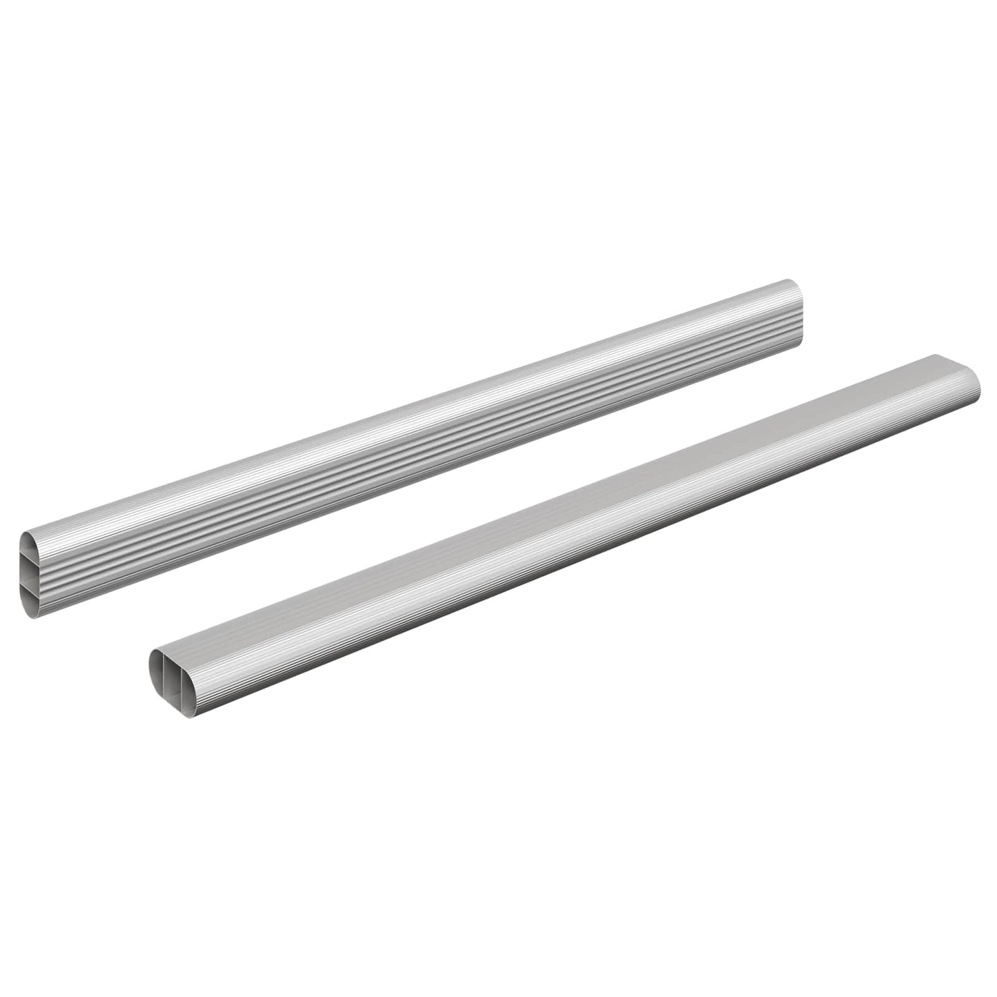 Szekrény rúd 2 pcs Ezüst 464 x 15 x 29 mm Alumínium ötvözet