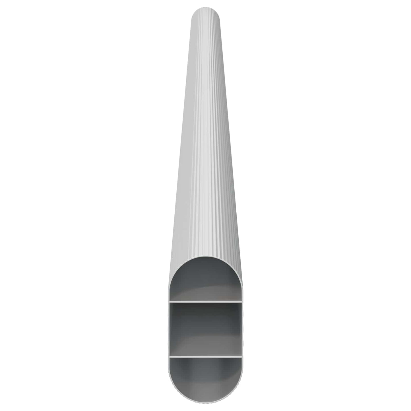 Szekrény rúd 2 pcs Ezüst 464 x 15 x 29 mm Alumínium ötvözet
