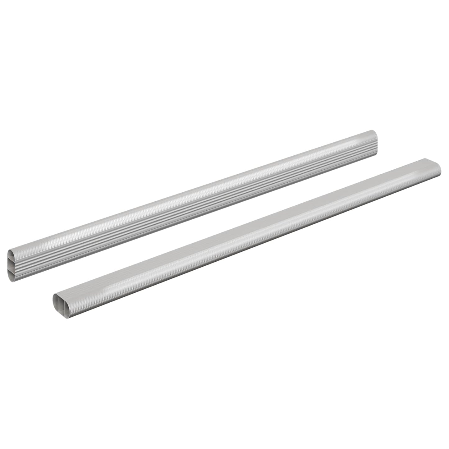 Szekrény rúd 2 pcs Ezüst 472 x 15 x 29 mm Alumínium ötvözet
