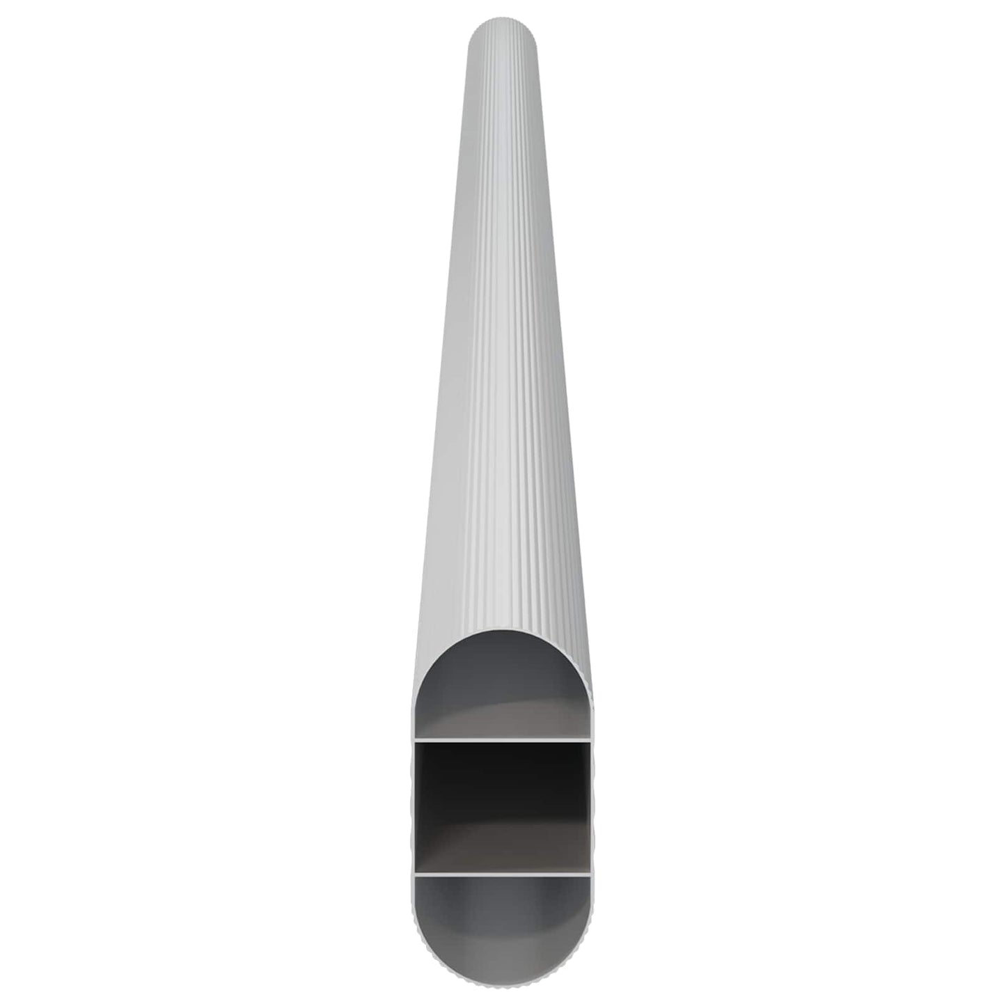 Szekrény rúd 12 pcs Ezüst 472 x 15 x 29 mm Alumínium ötvözet