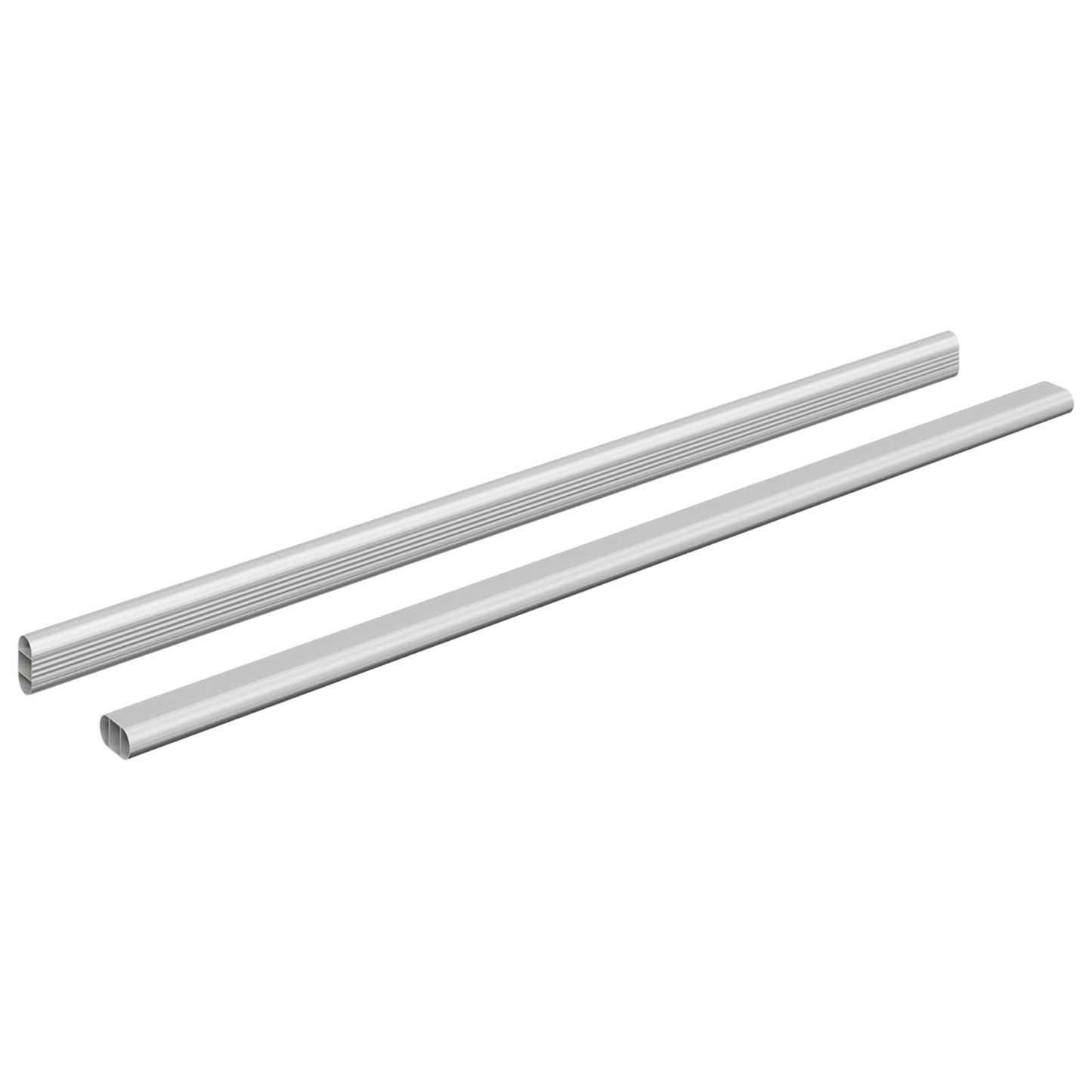 Szekrény rúd 2 pcs Ezüst 664 x 15 x 29 mm Alumínium ötvözet