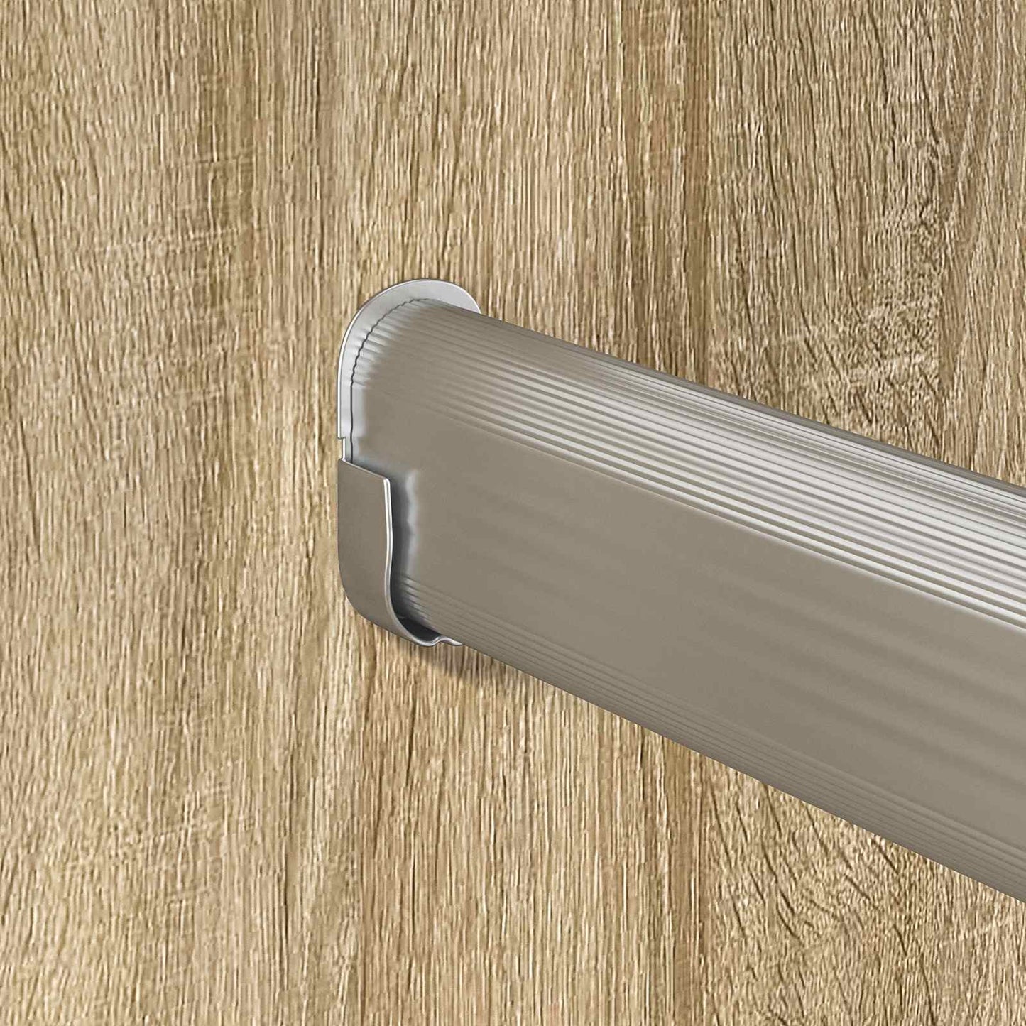Szekrény rúd 12 pcs Ezüst 664 x 15 x 29 mm Alumínium ötvözet