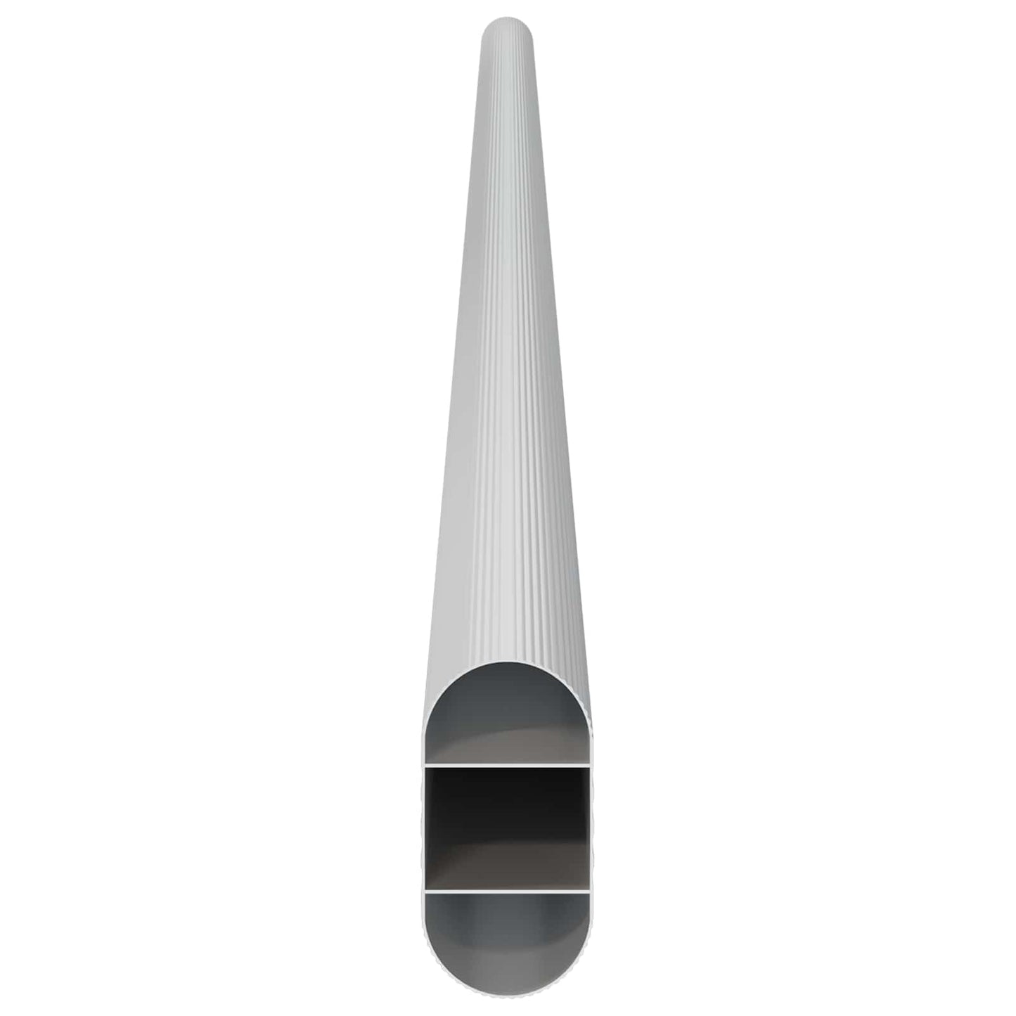 Szekrény rúd 12 pcs Ezüst 664 x 15 x 29 mm Alumínium ötvözet