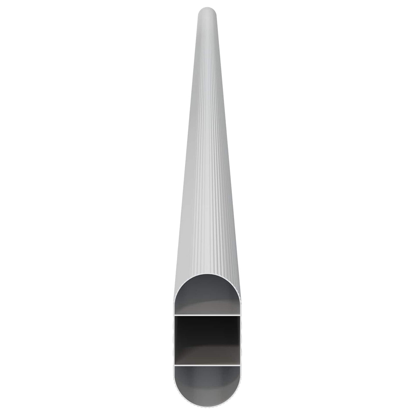 Szekrény rúd 12 pcs Ezüst 764 x 15 x 29 mm Alumínium ötvözet