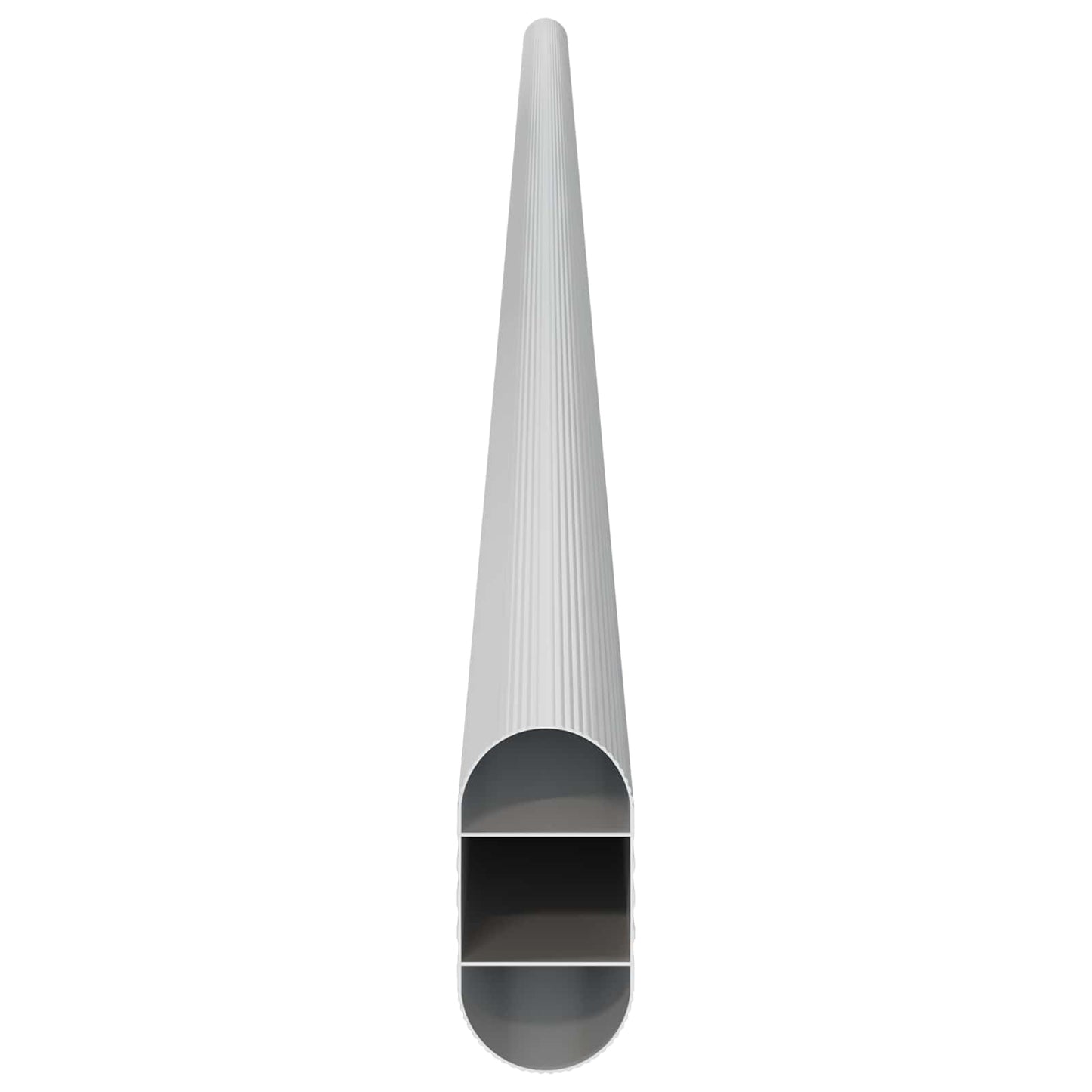 Szekrény rúd 12 pcs Ezüst 864 x 15 x 29 mm Alumínium ötvözet