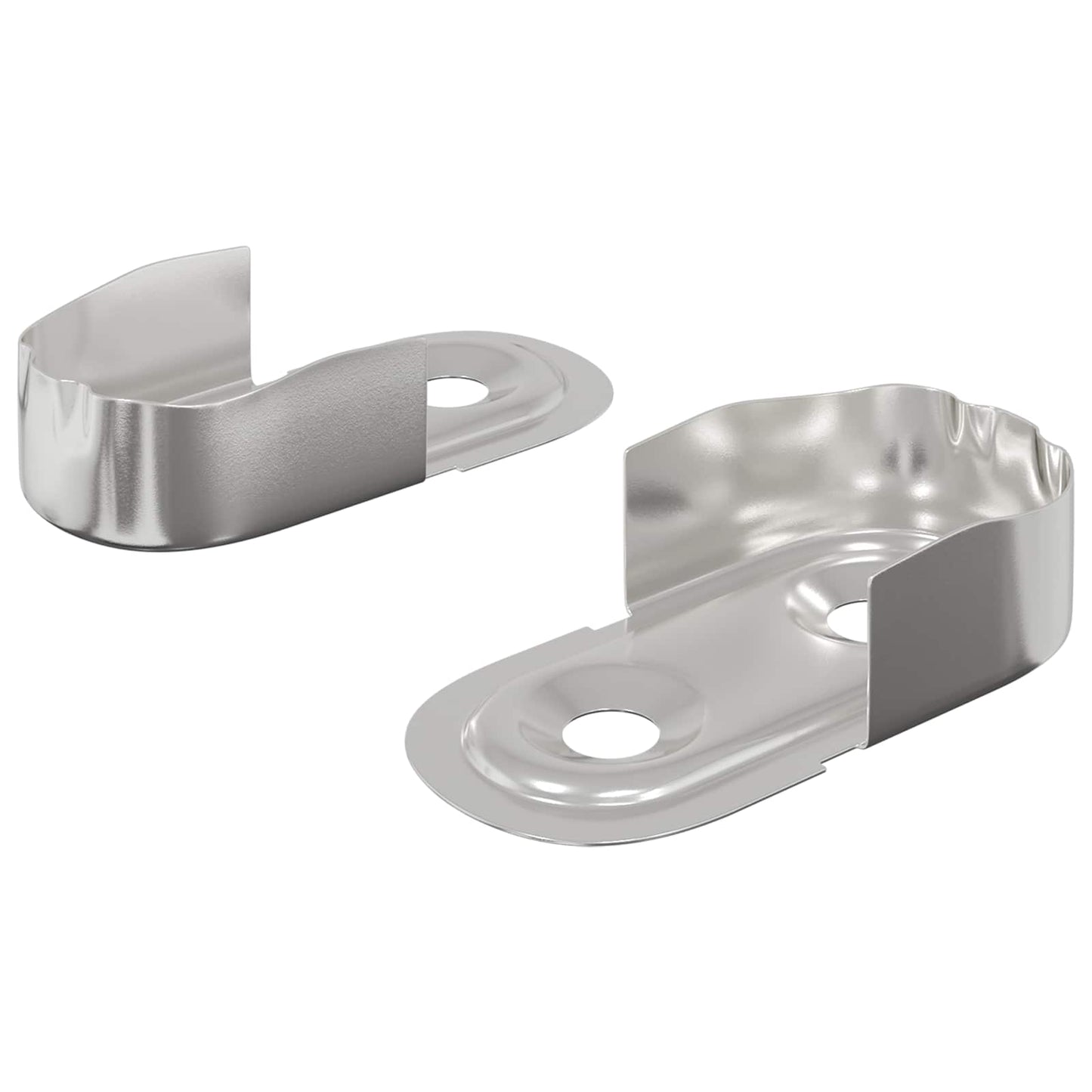 Szekrény rúd tartó 2 pcs Fehér Cink 40 x 18 x 10 mm Vas