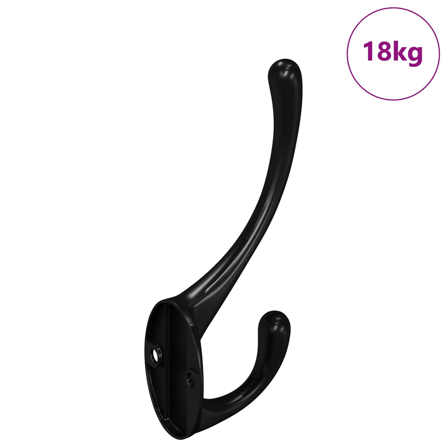Ruhafogó 346 pcs Fekete 102 x 29 x 47 mm Cink Ötvözet