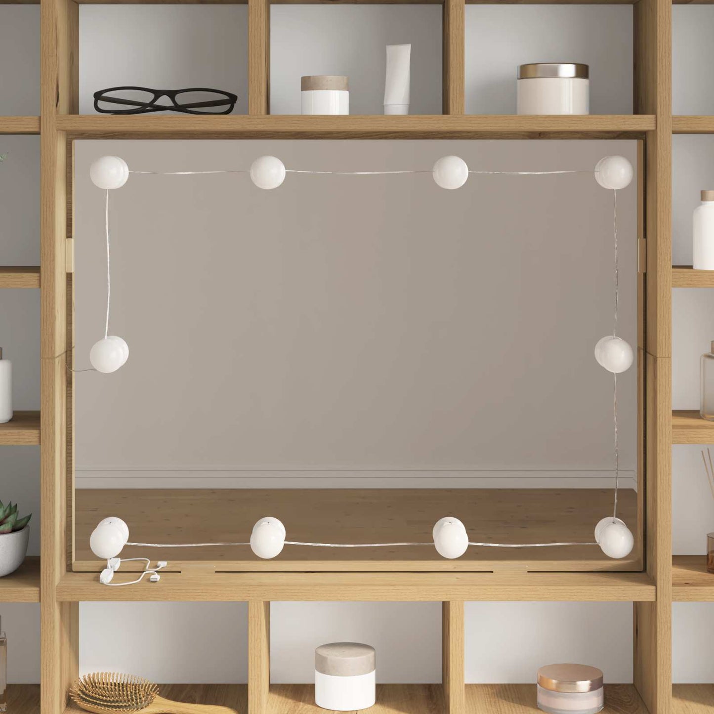 Tükör világítás 12 pcs Fehér 4.5 x 4.5 x 4.8 cm Műanyag