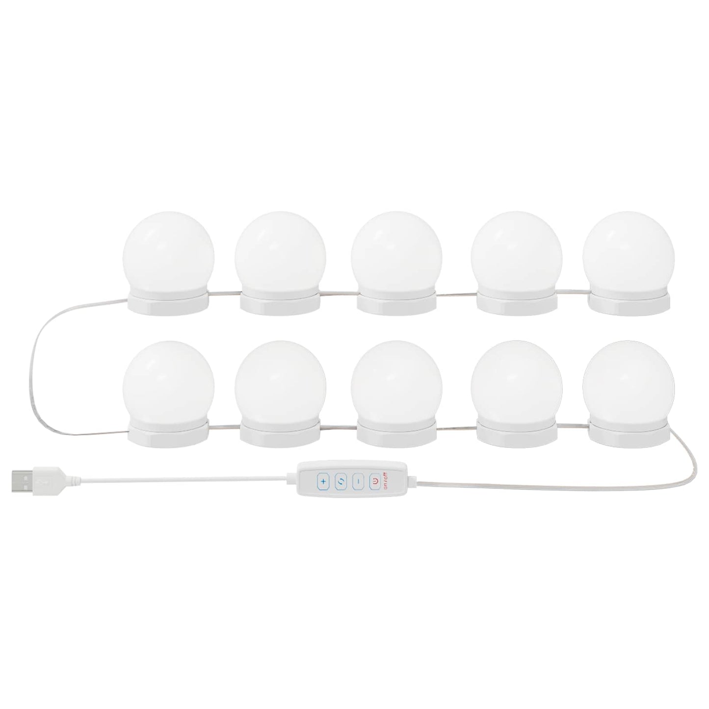 Tükör világítás 12 pcs Fehér 4.5 x 4.5 x 4.8 cm Műanyag