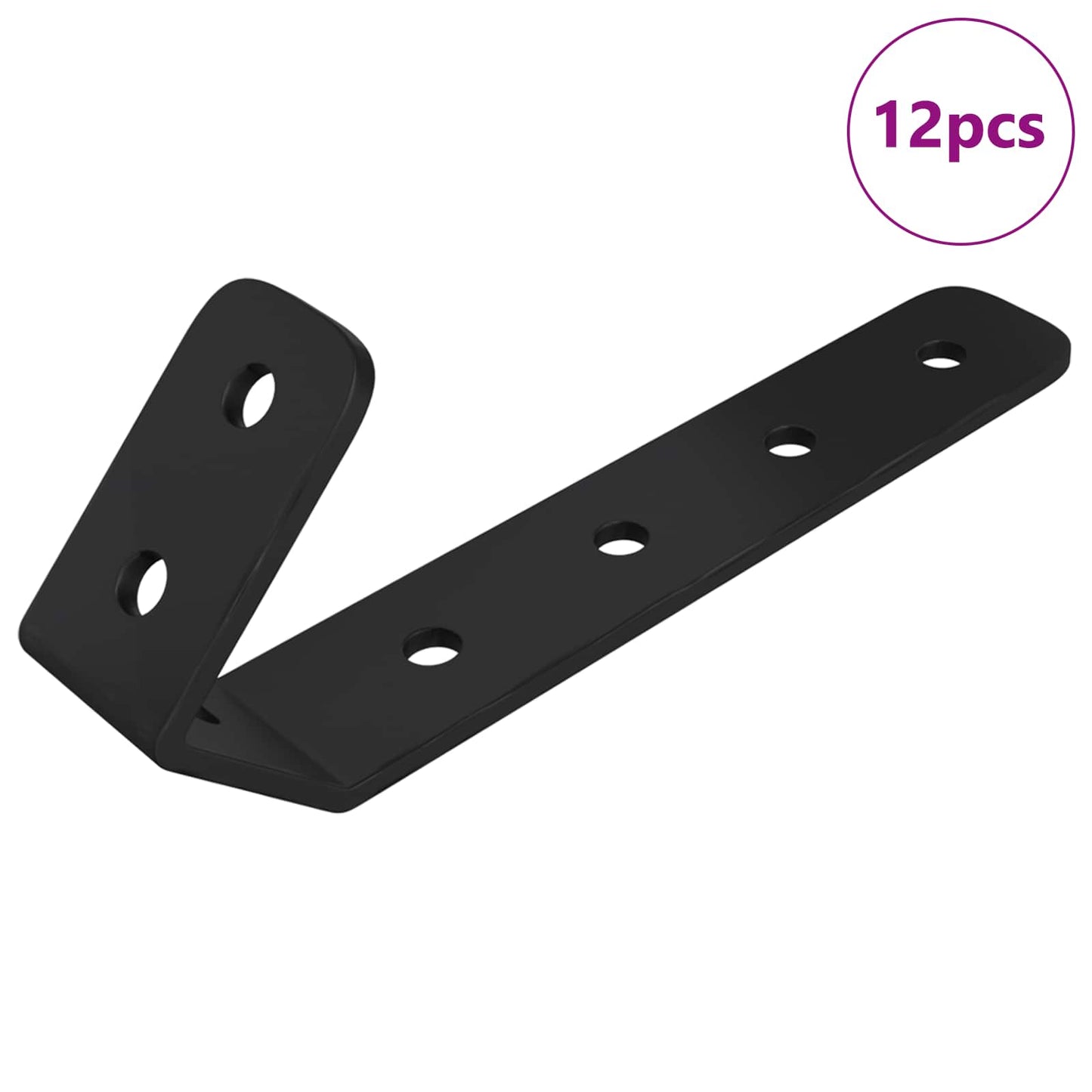 Kampók 12 pcs Fekete M5 x 110 mm Vas